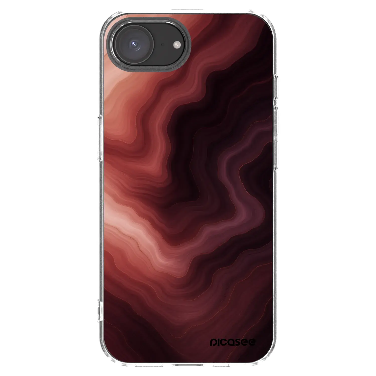 Silikonový průhledný obal pro Apple iPhone 17e - Rouge