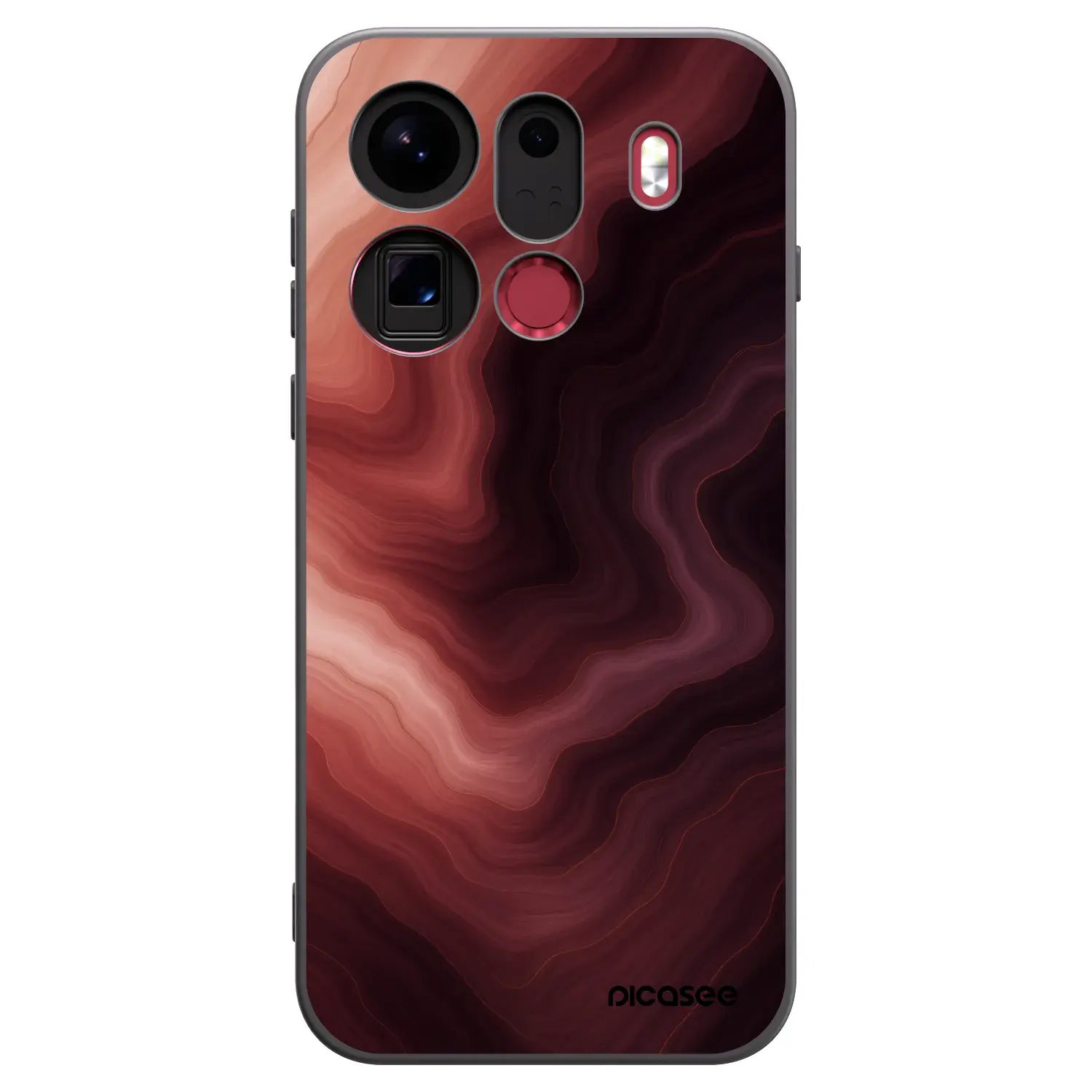 Silikonový černý obal pro OPPO Find X9 Pro - Rouge