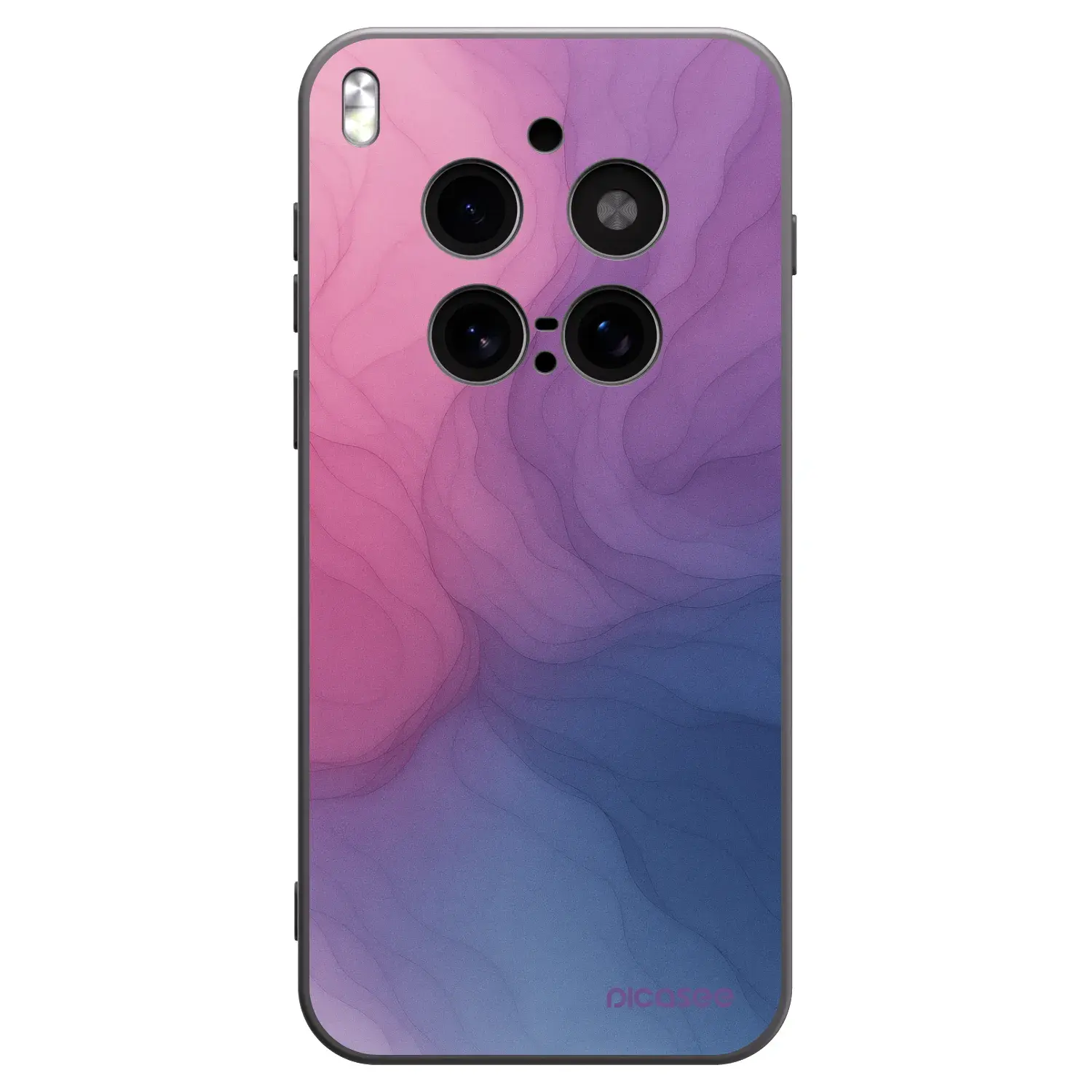 Silikonový černý obal pro Vivo X300 Pro - Silk