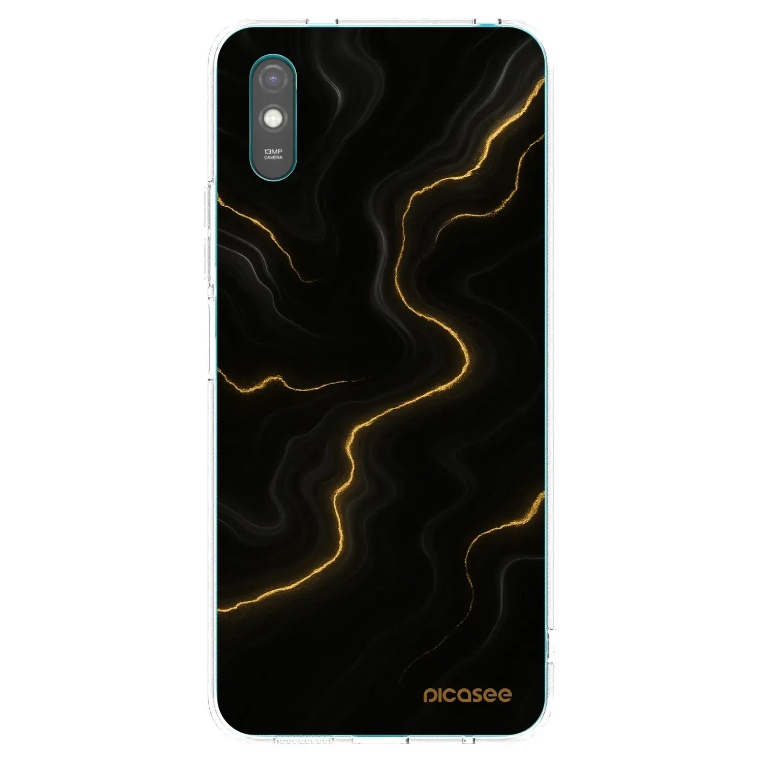 Silikonový průhledný obal pro Xiaomi Redmi 9AT - Thunder
