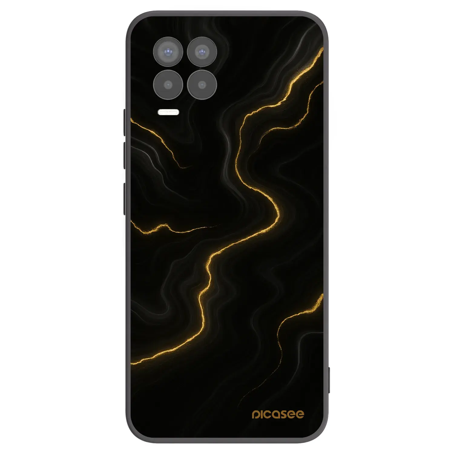 Silikonový černý obal pro Realme 8 Pro - Thunder