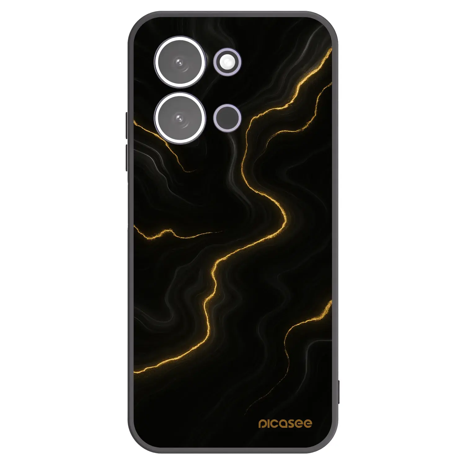 Silikonový černý obal pro Xiaomi Redmi 15C 5G - Thunder