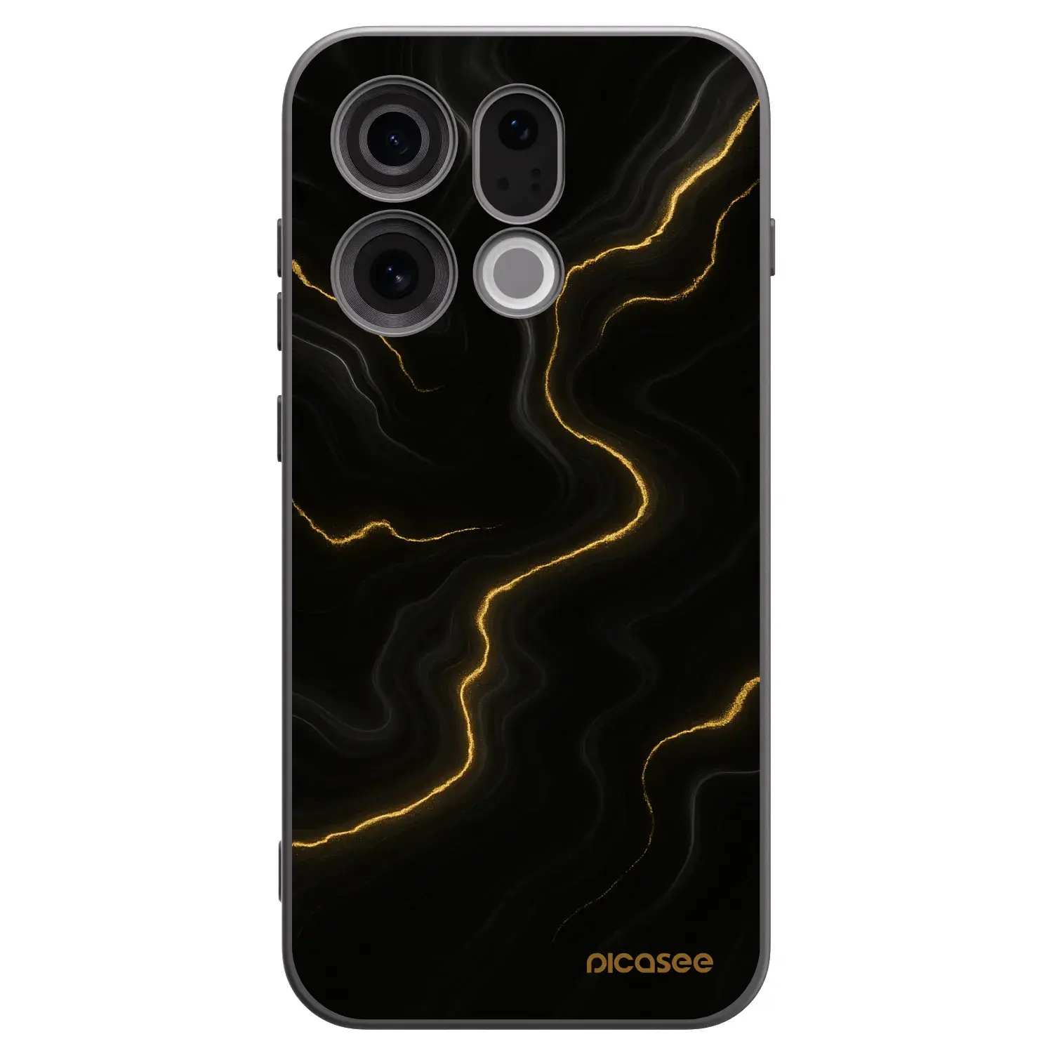 Silikonový černý obal pro OPPO Find X9 - Thunder