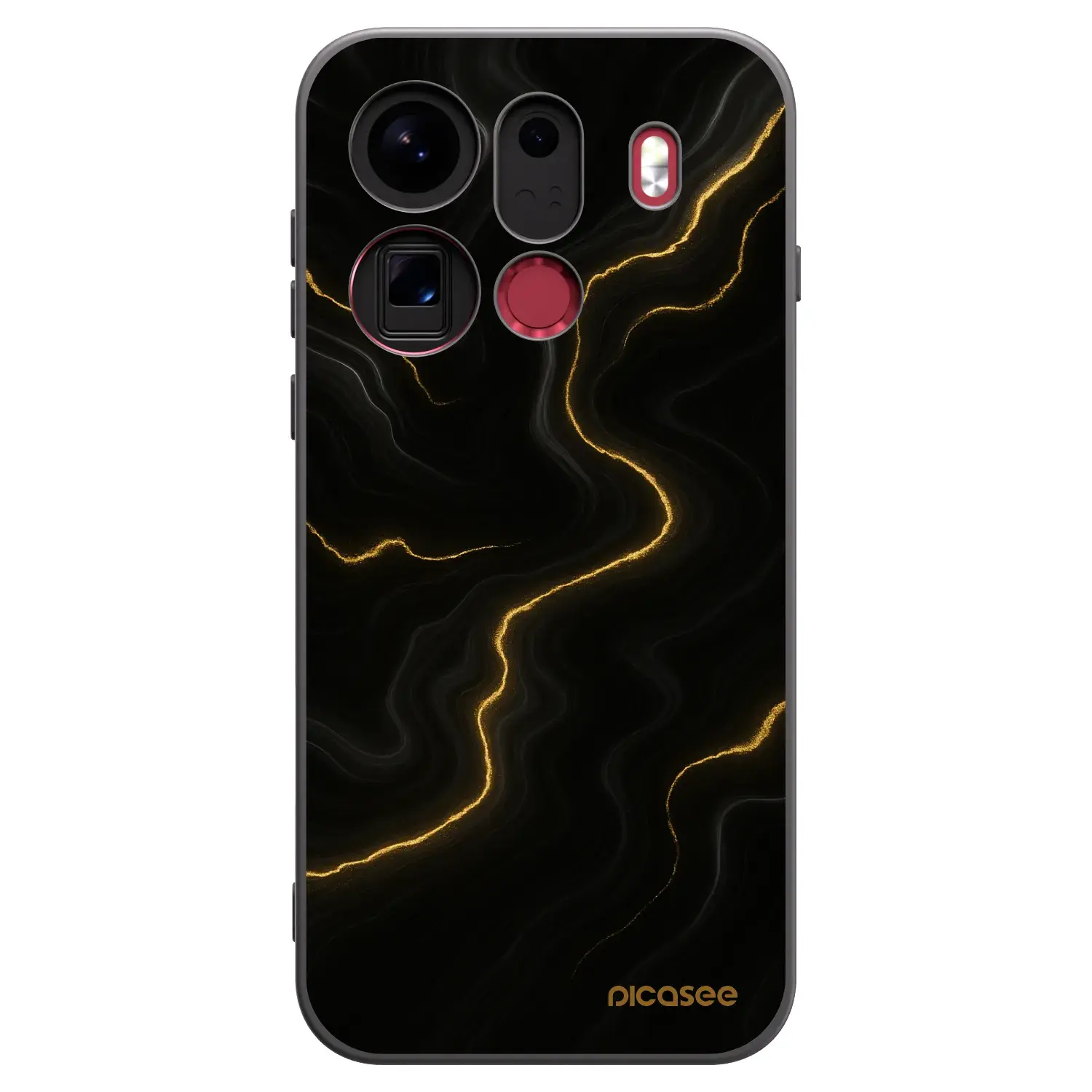Silikonový černý obal pro OPPO Find X9 Pro - Thunder