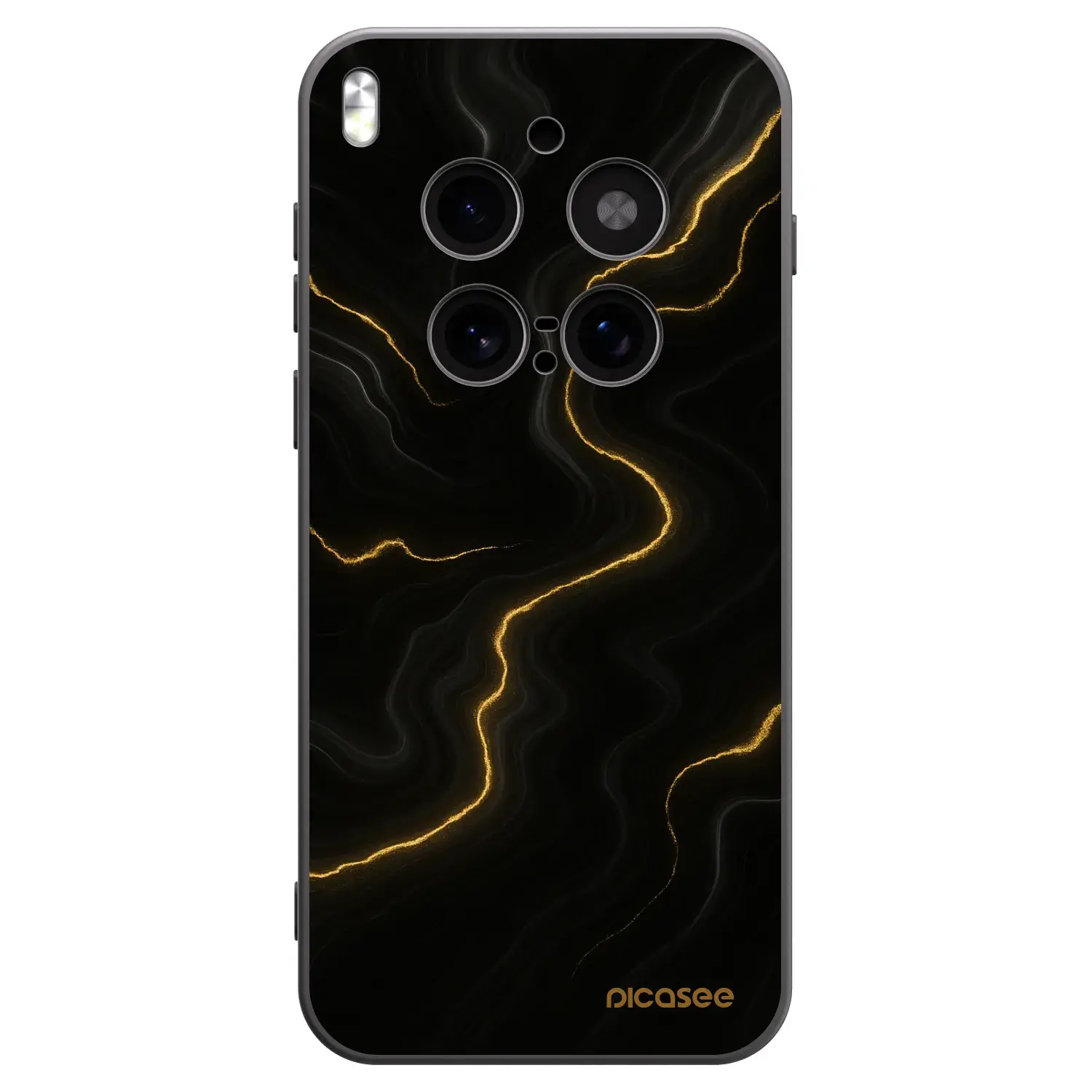Silikonový černý obal pro Vivo X300 Pro - Thunder