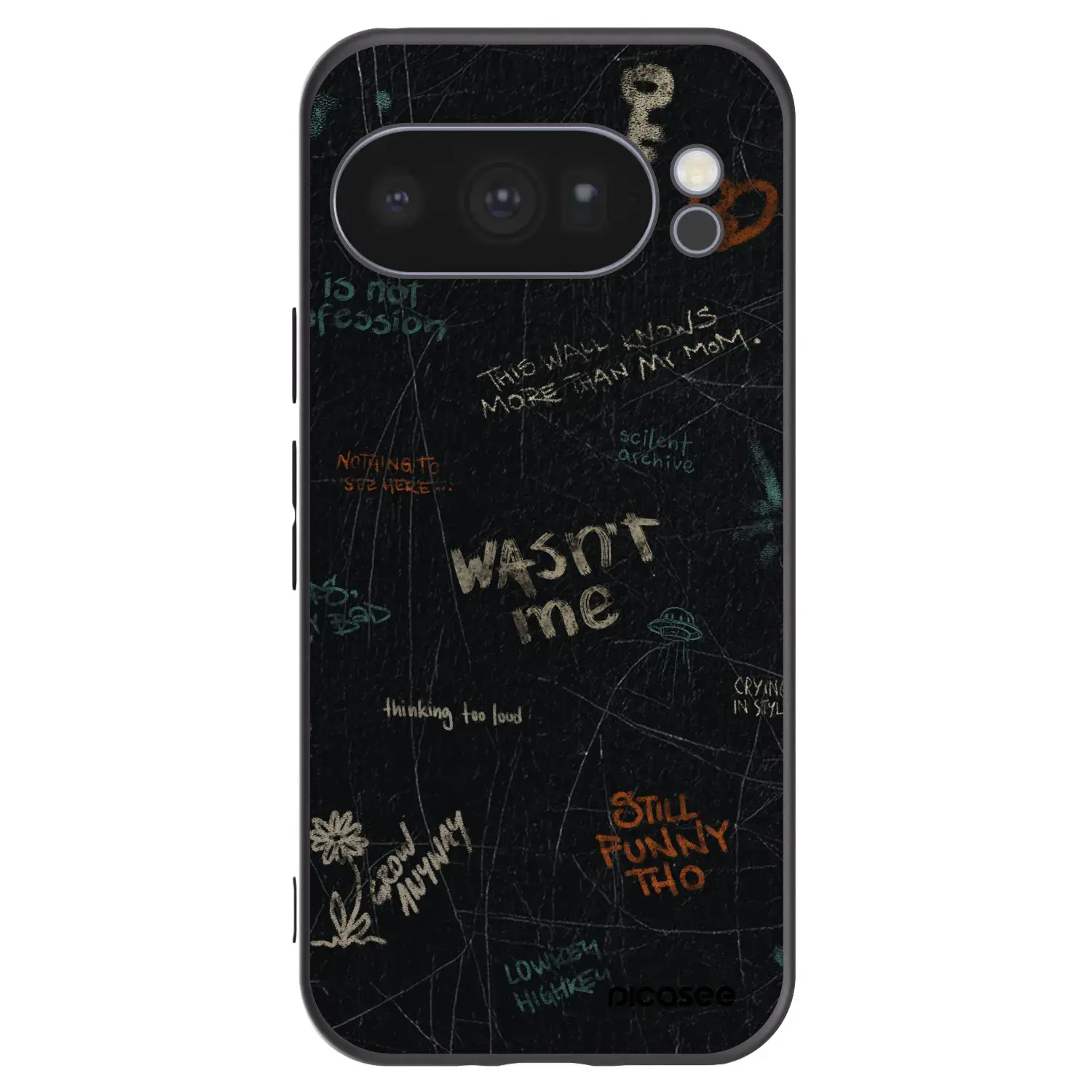 Silikonový černý obal pro Google Pixel 10 Pro - CONFESSION