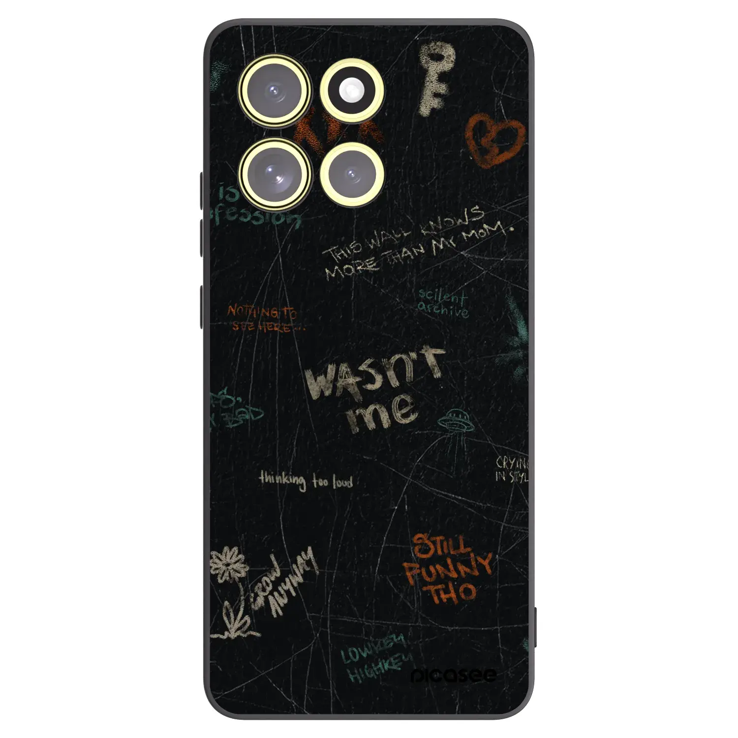 Silikonový černý obal pro Motorola Moto G86 Power 5G - CONFESSION