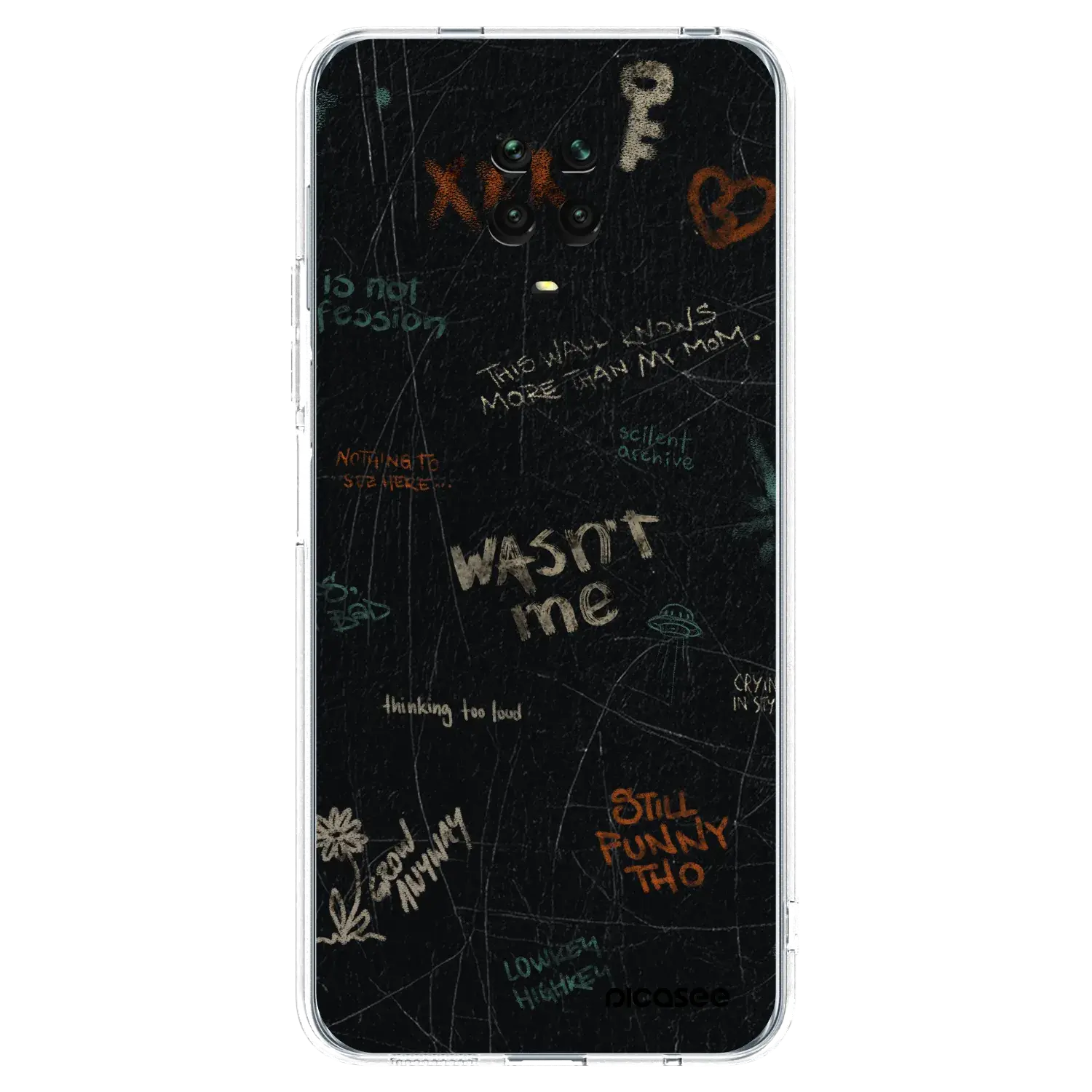 Silikonový průhledný obal pro Xiaomi Redmi Note 9S - CONFESSION