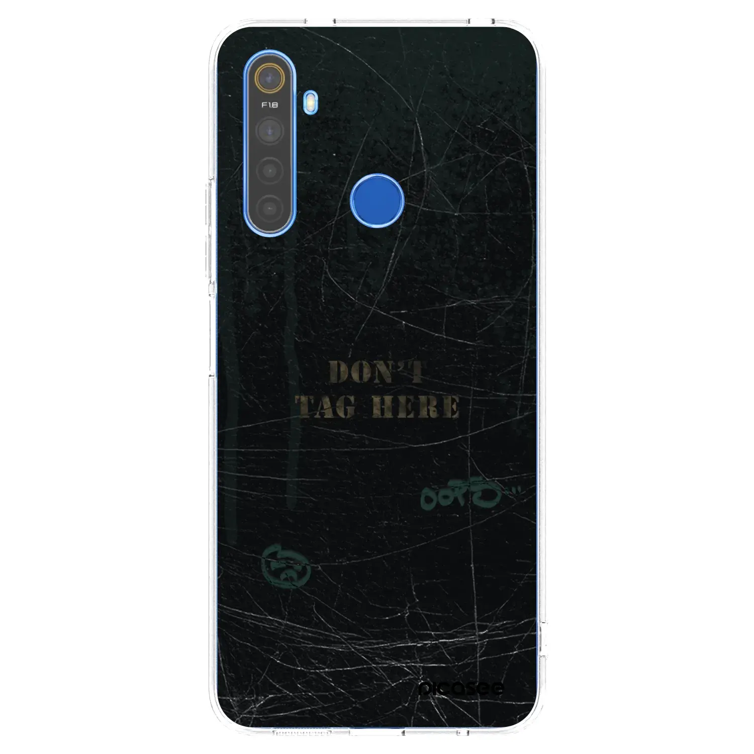Silikonový průhledný obal pro Realme 5 - DON´T TAG
