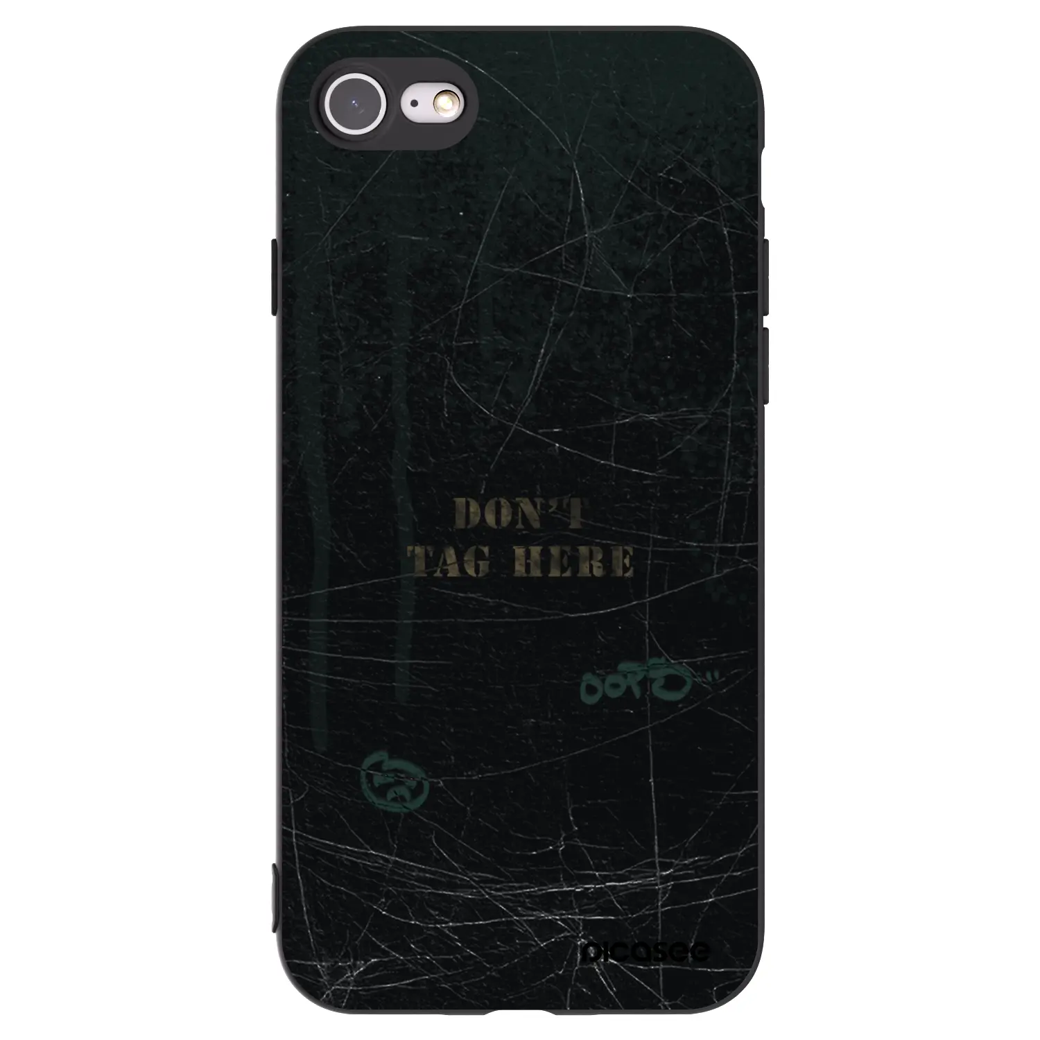 Silikonový černý obal pro Apple iPhone SE 2020 - DON´T TAG