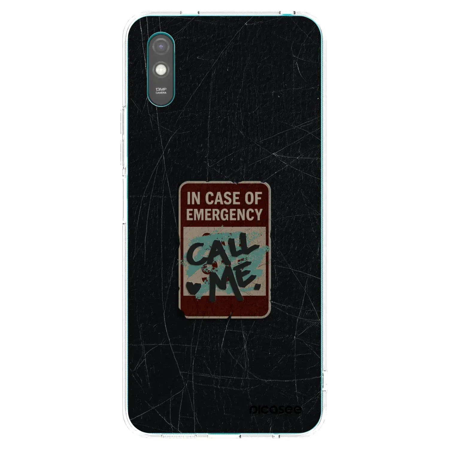 Silikonový průhledný obal pro Xiaomi Redmi 9AT - EMERGENCY