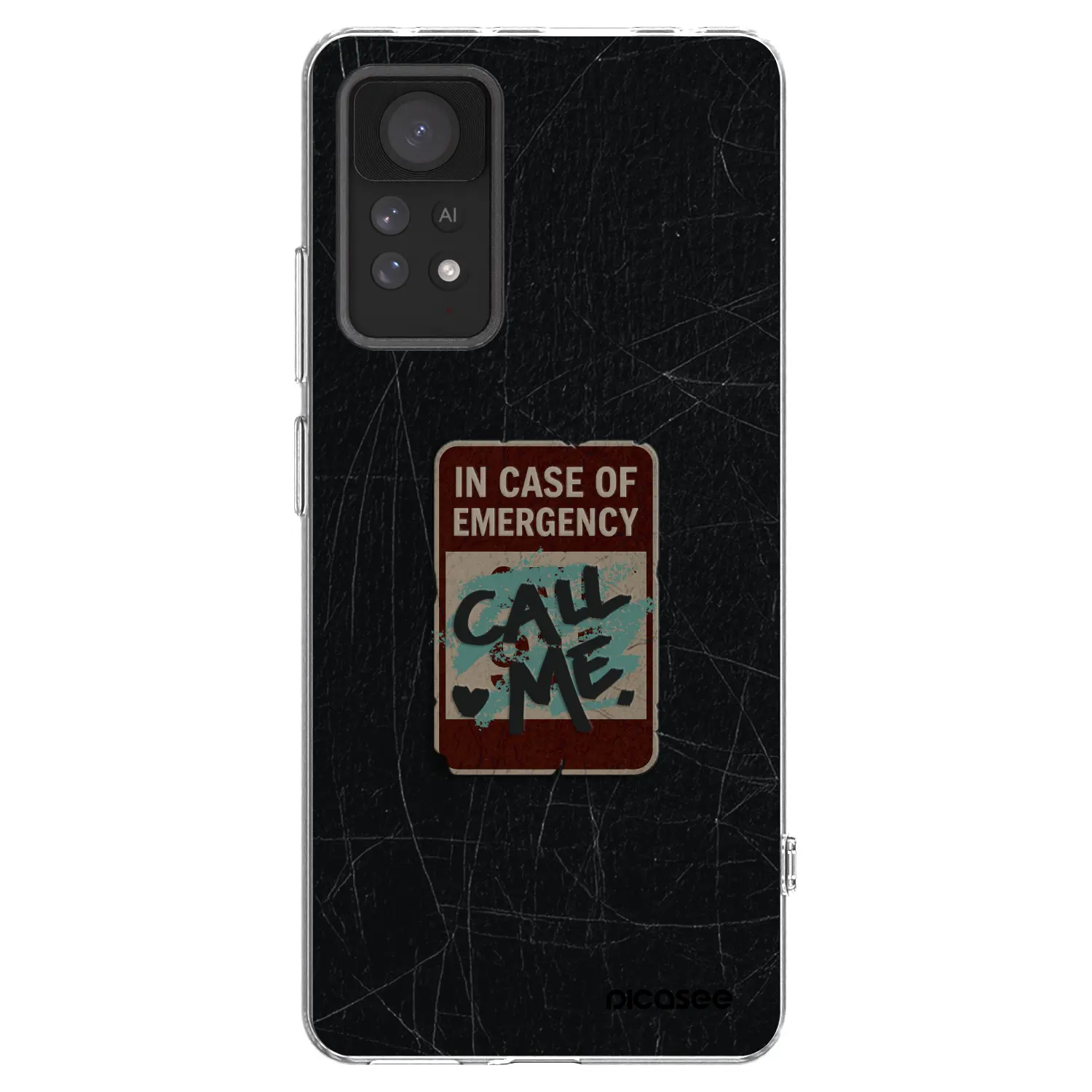 Silikonový průhledný obal pro Xiaomi Redmi Note 11 Pro 5G - EMERGENCY