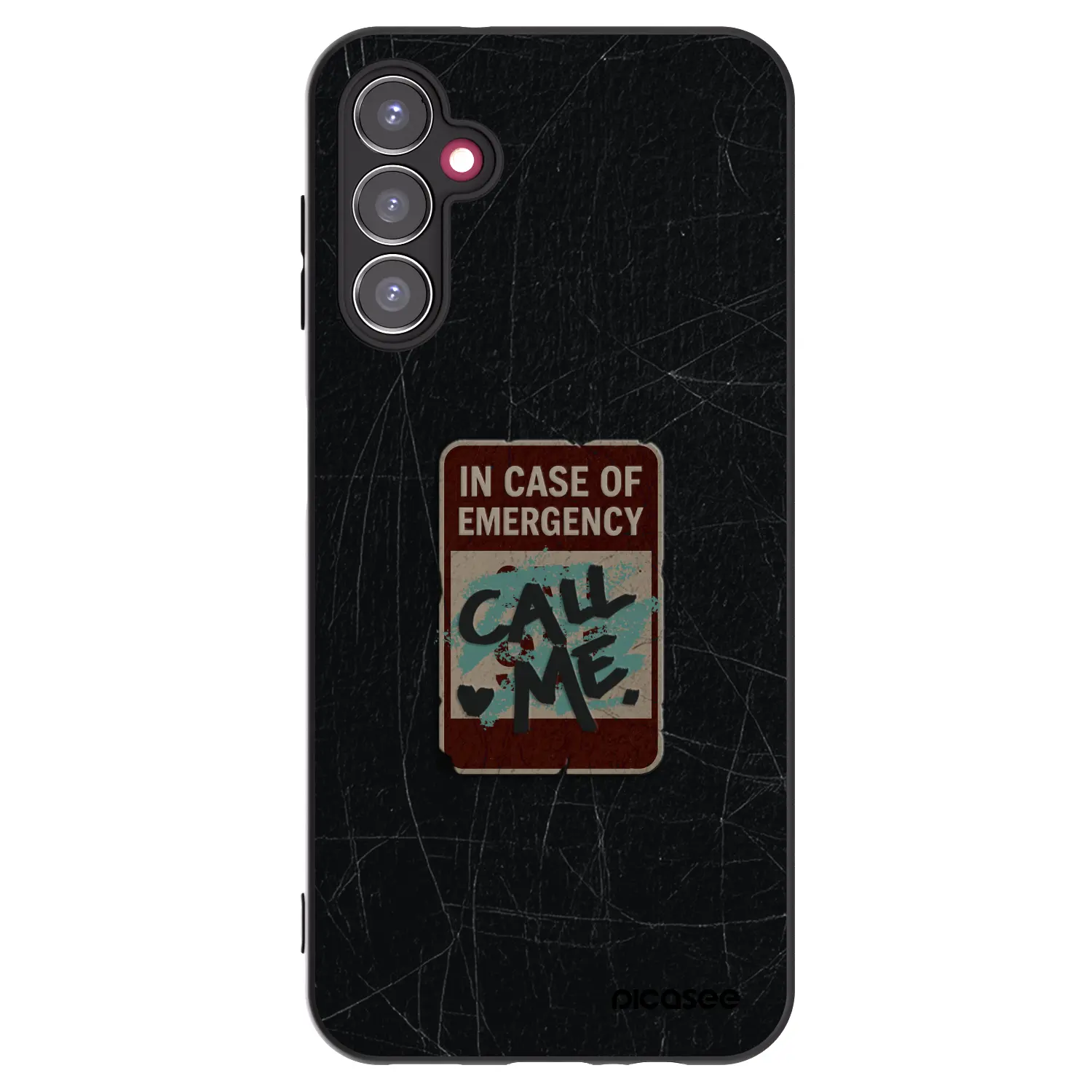 Silikonový černý obal pro Samsung Galaxy A14 5G A146P - EMERGENCY