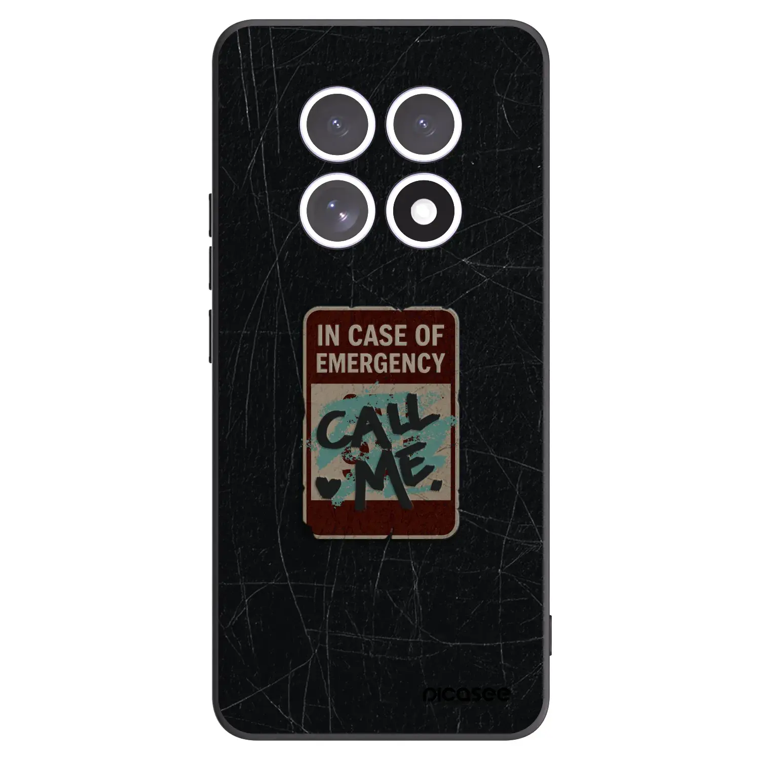 Silikonový černý obal pro Xiaomi Redmi Note 15 4G - EMERGENCY