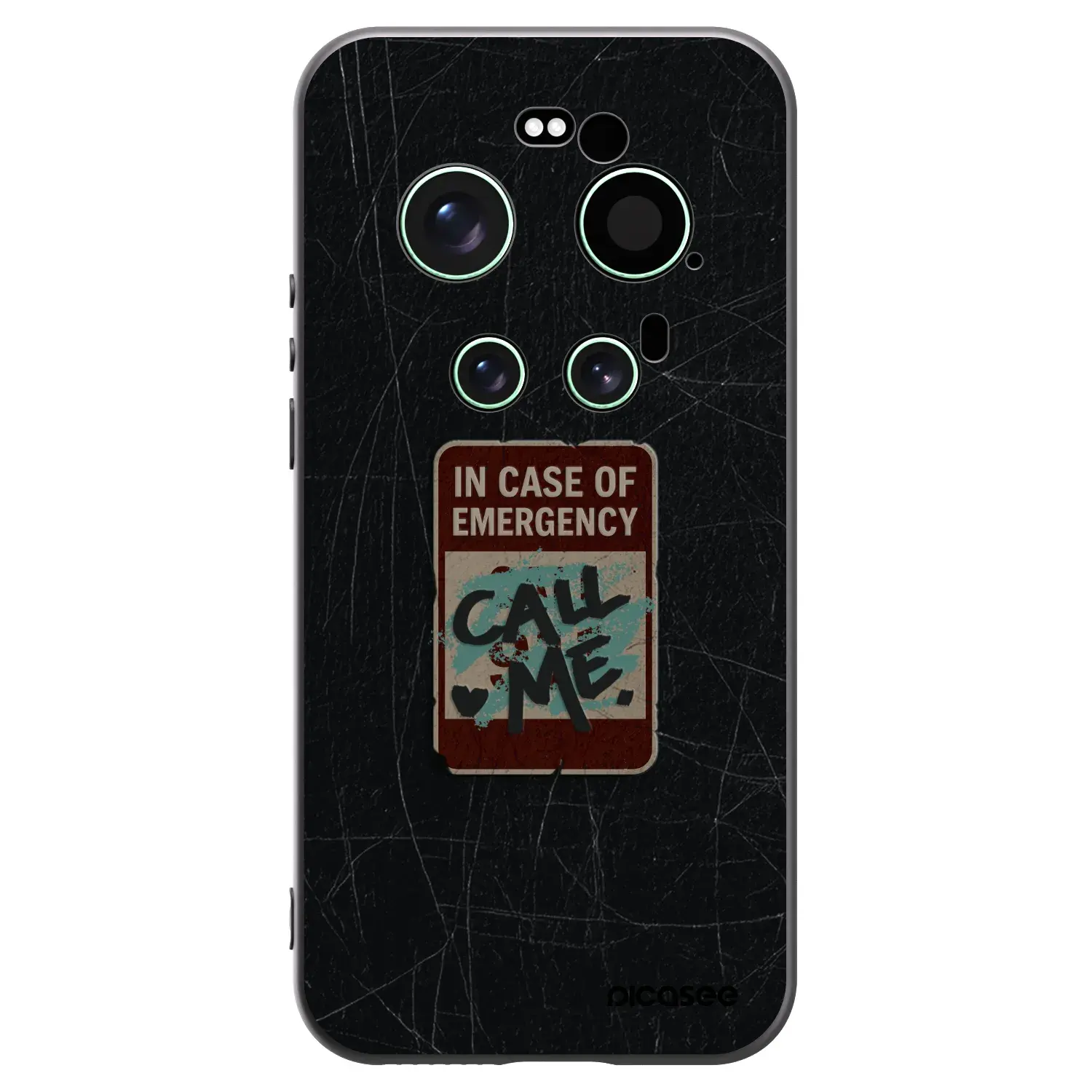 Silikonový černý obal pro Xiaomi 17 Ultra - EMERGENCY
