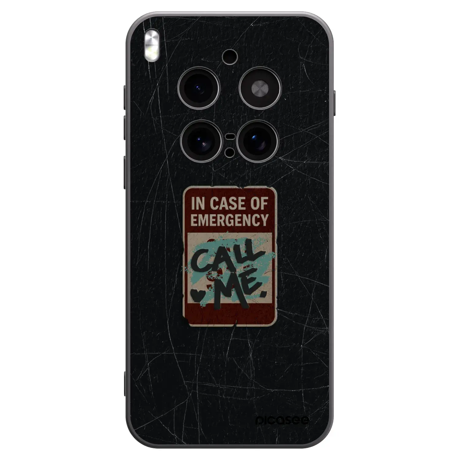 Silikonový černý obal pro Vivo X300 Pro - EMERGENCY