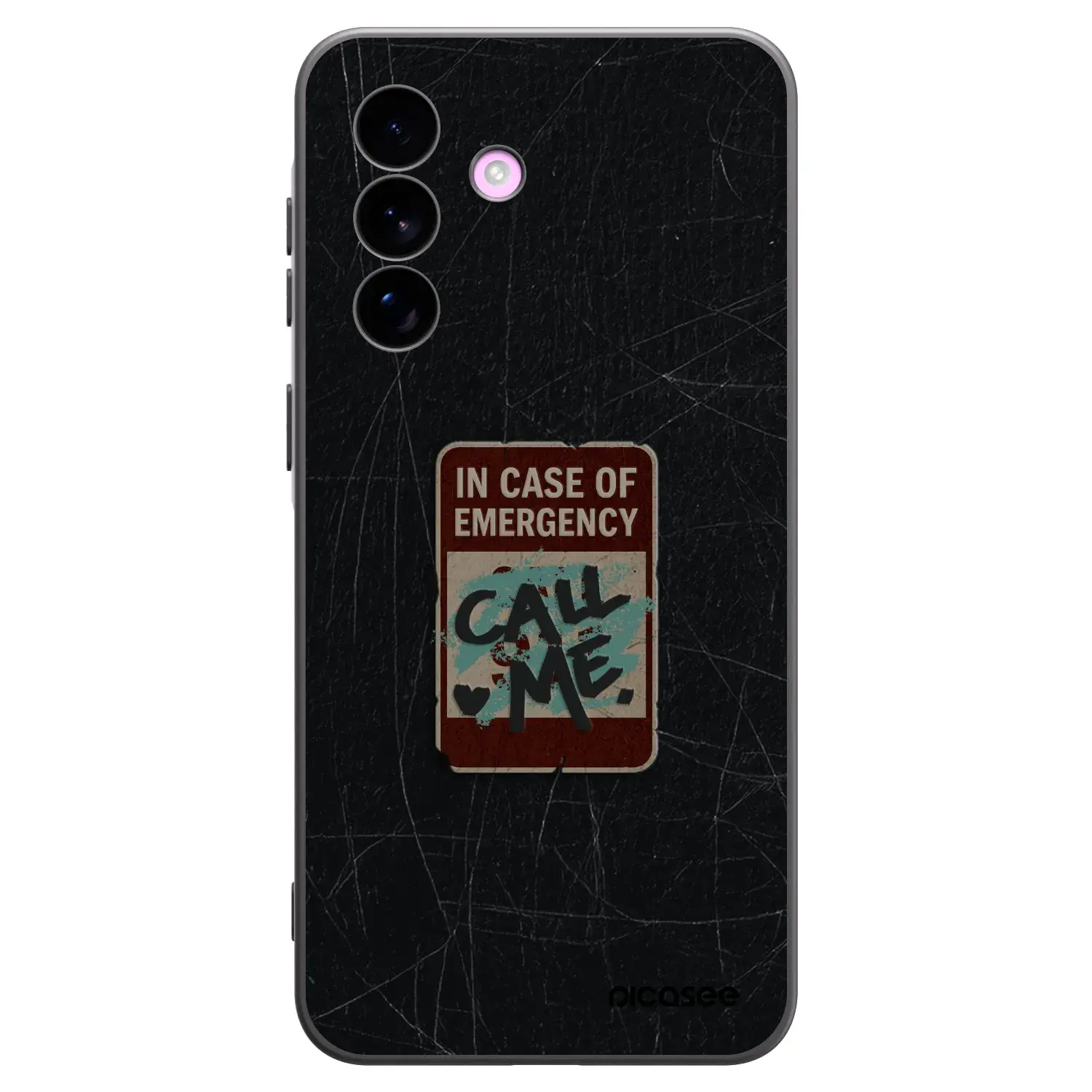 Silikonový černý obal pro Samsung Galaxy A57 5G - EMERGENCY