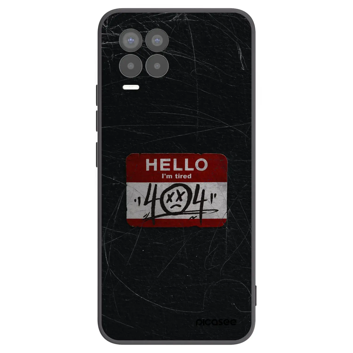 Silikonový černý obal pro Realme 8 Pro - HELLO 404