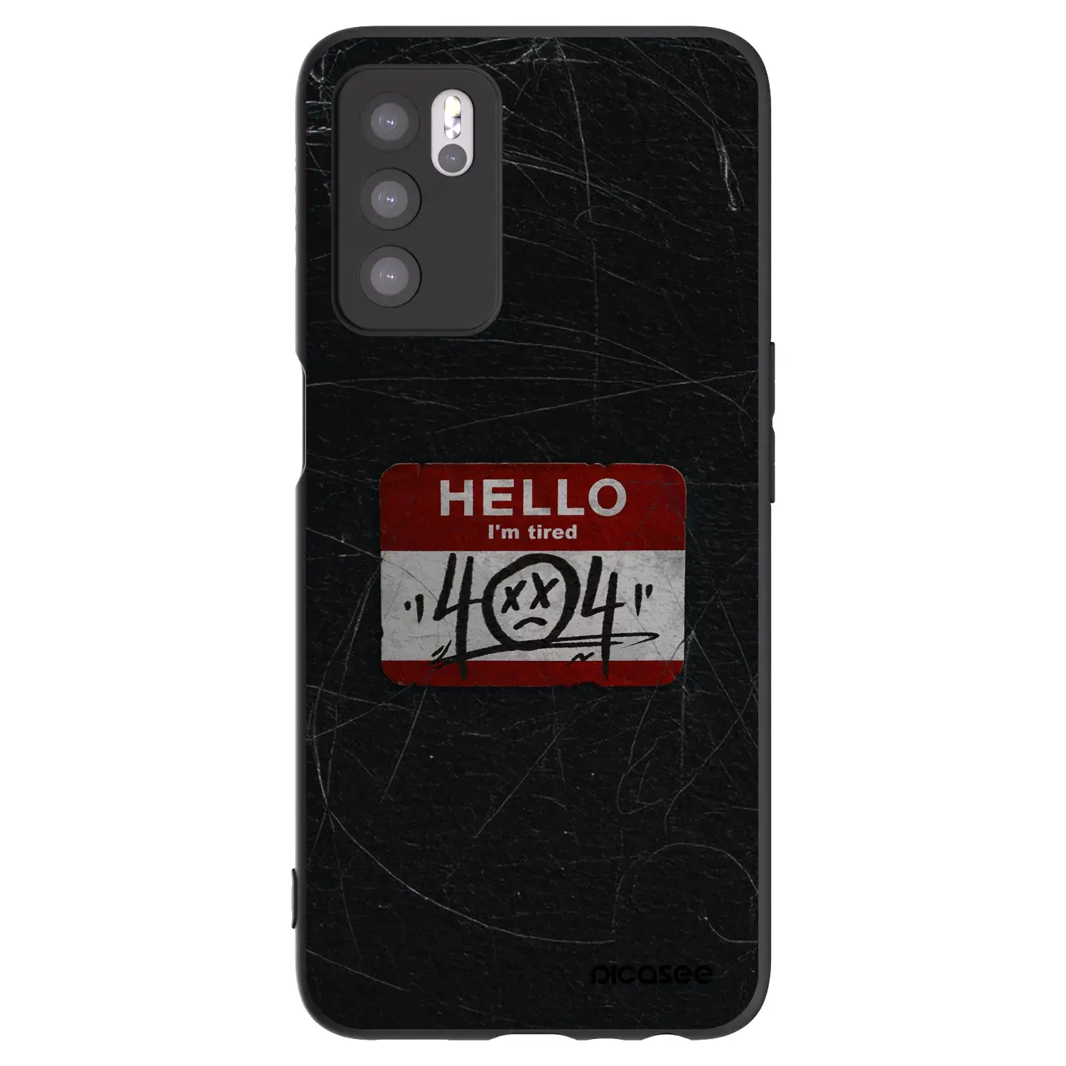 Silikonový černý obal pro OPPO A16s - HELLO 404