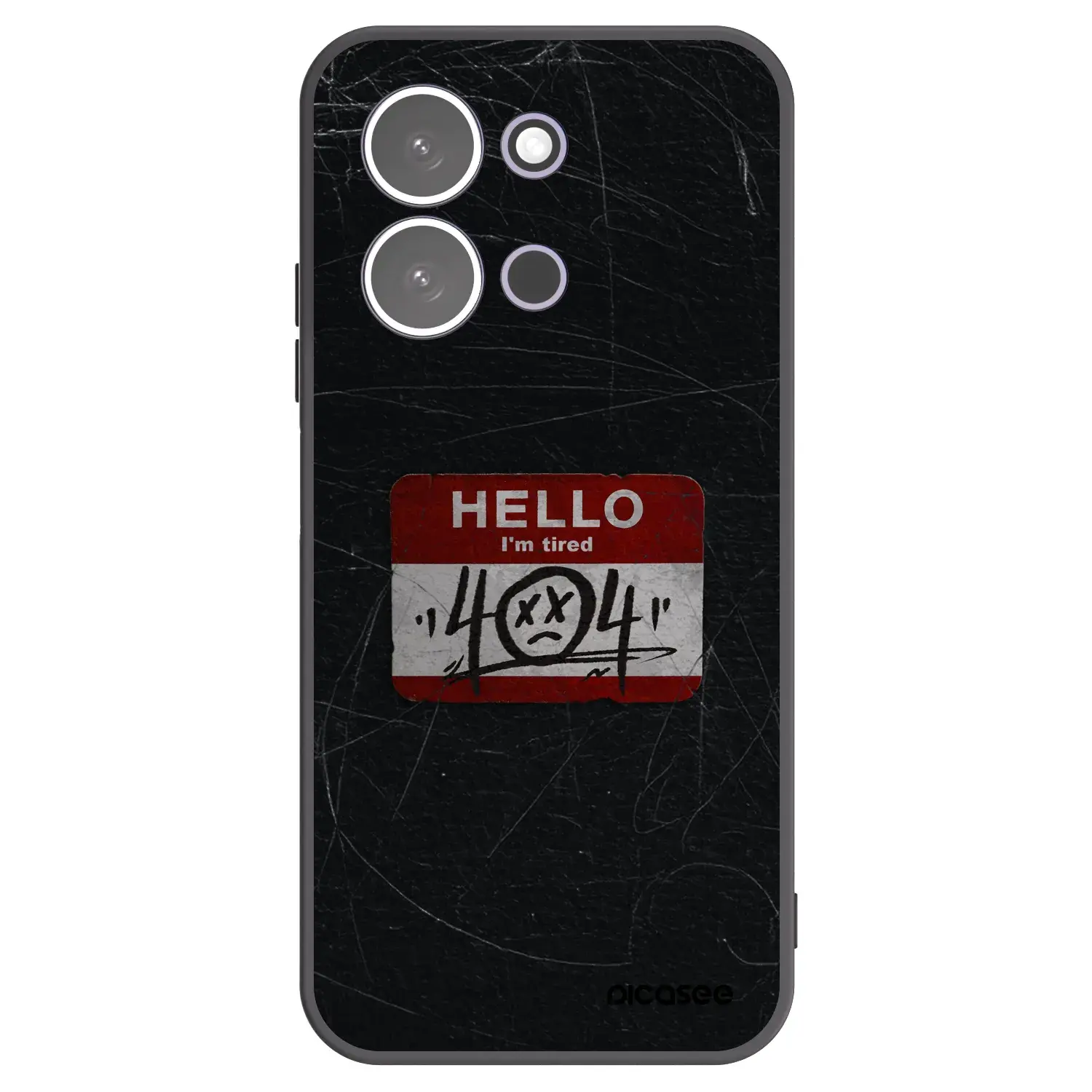 Silikonový černý obal pro Xiaomi Redmi 15C 5G - HELLO 404