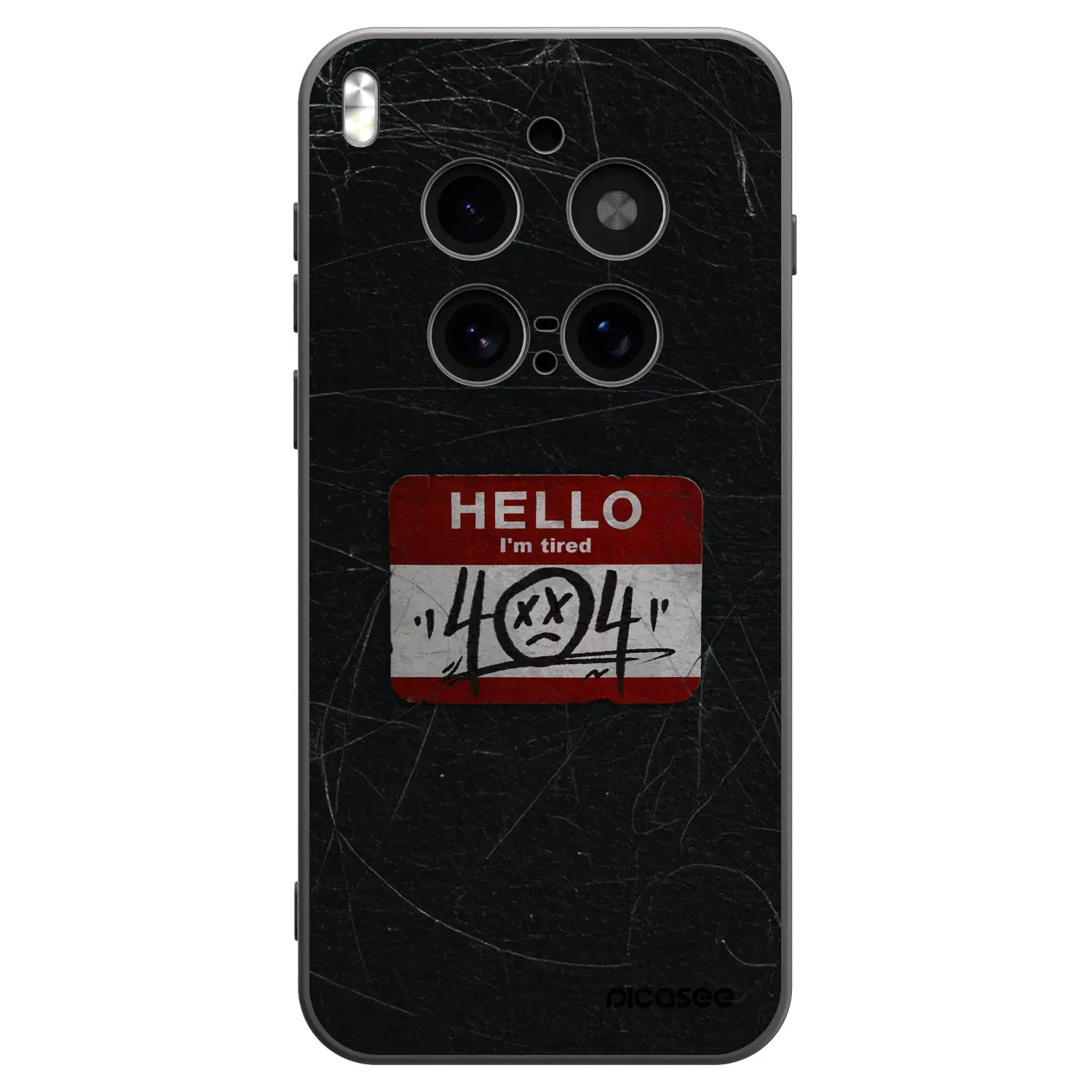 Silikonový černý obal pro Vivo X300 Pro - HELLO 404