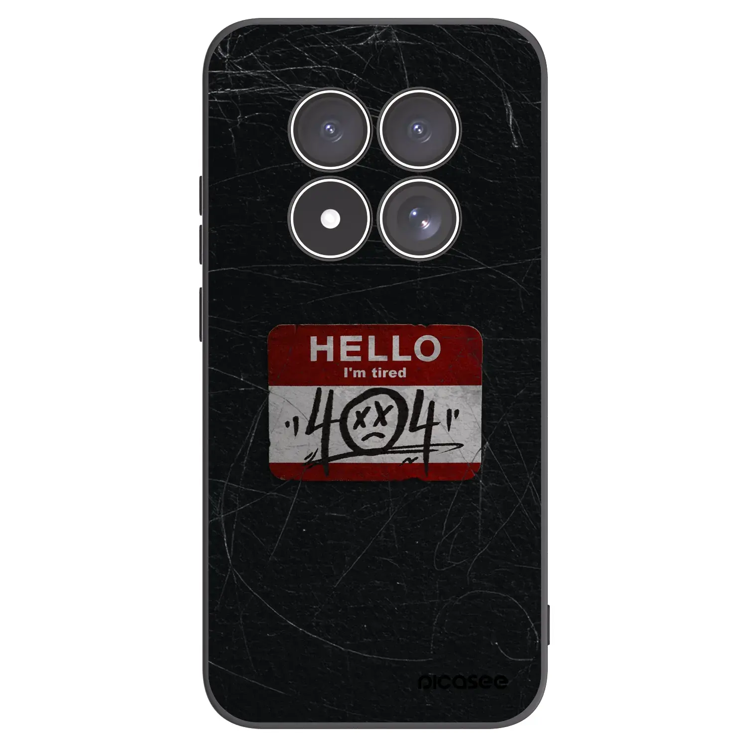 Silikonový černý obal pro Xiaomi Redmi Note 15 Pro 5G - HELLO 404