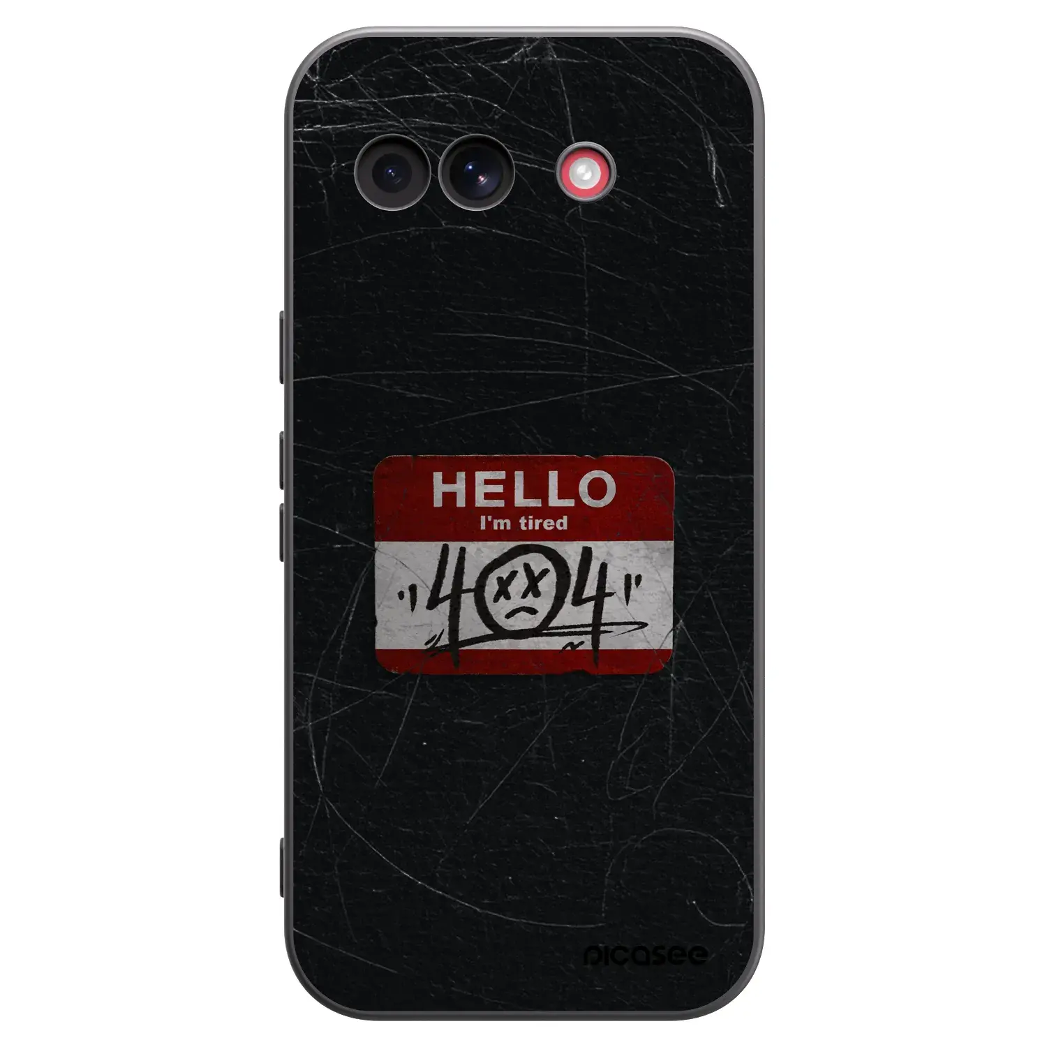 Silikonový černý obal pro Google Pixel 10a - HELLO 404