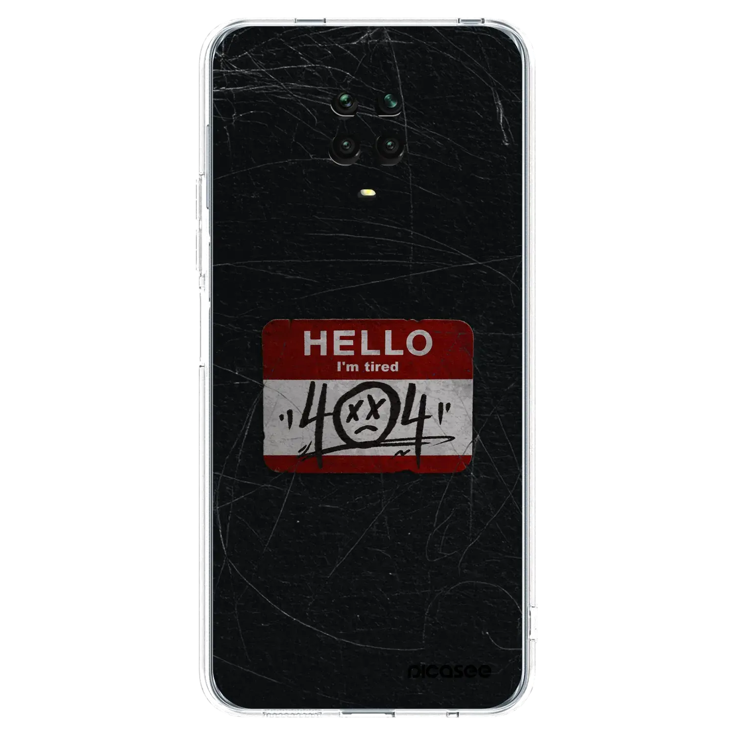 Silikonový průhledný obal pro Xiaomi Redmi Note 9S - HELLO 404
