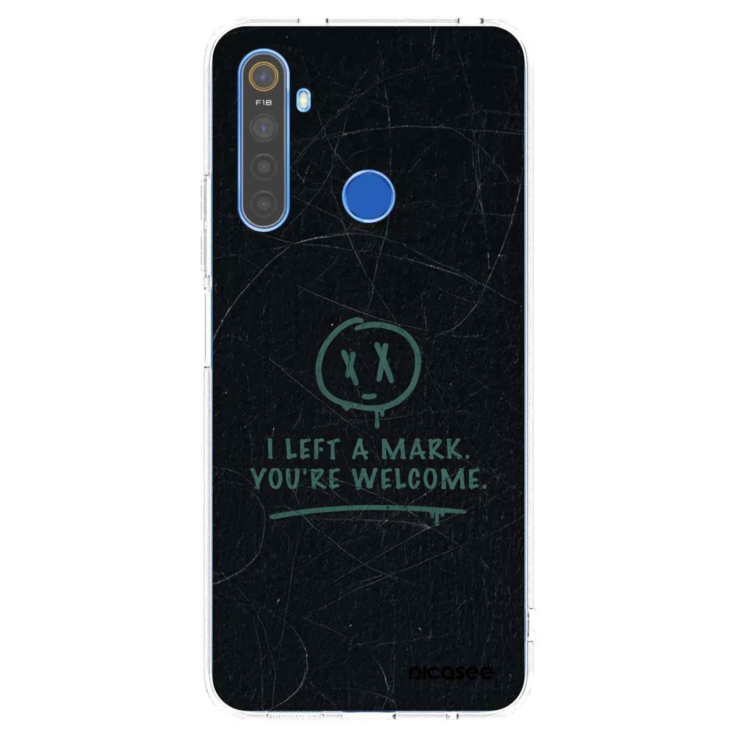 Silikonový průhledný obal pro Realme 5 - LEFT A MARK