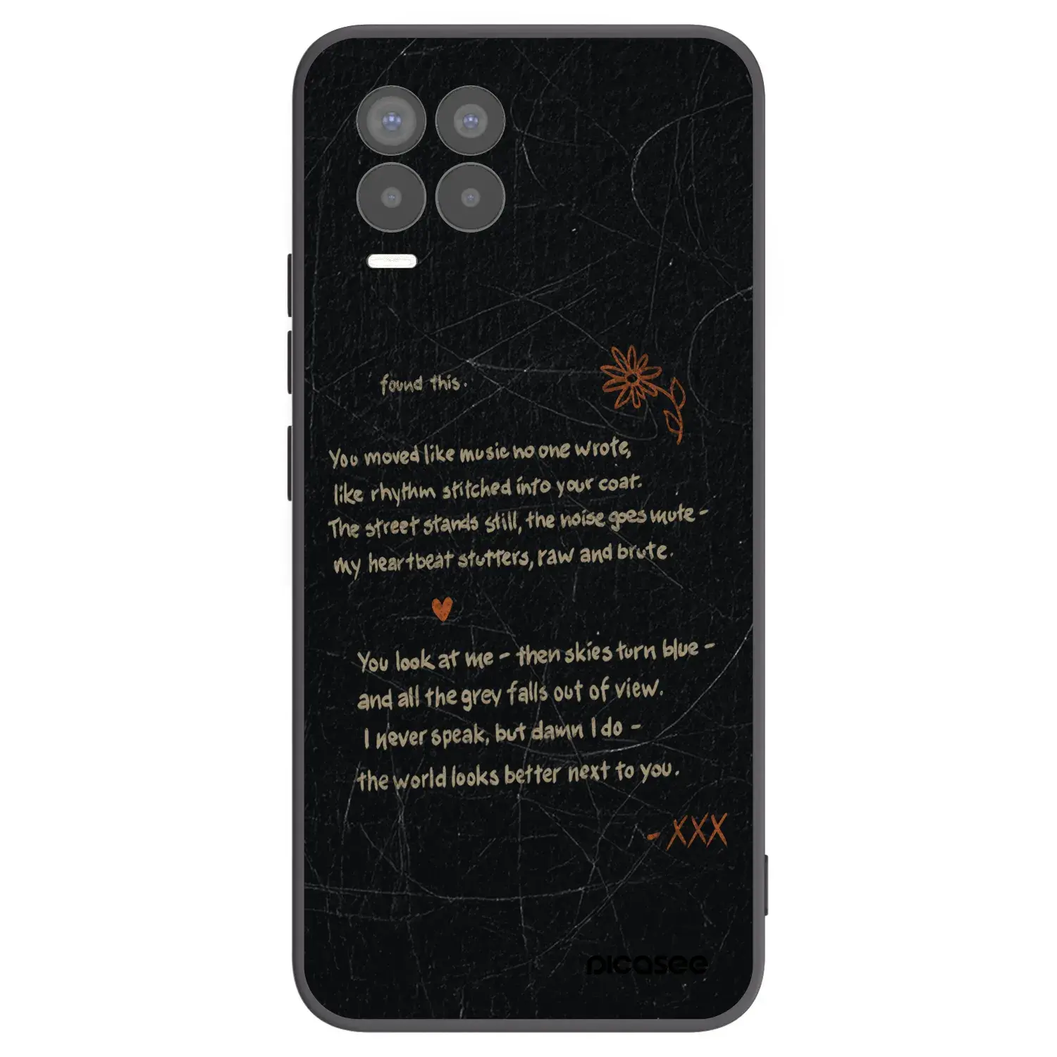 Silikonový černý obal pro Realme 8 Pro - POET