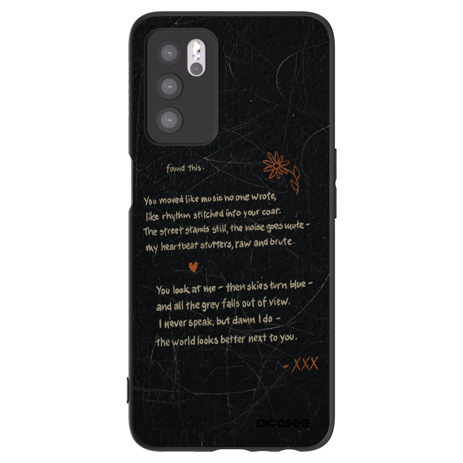 Silikonový černý obal pro OPPO A16s - POET
