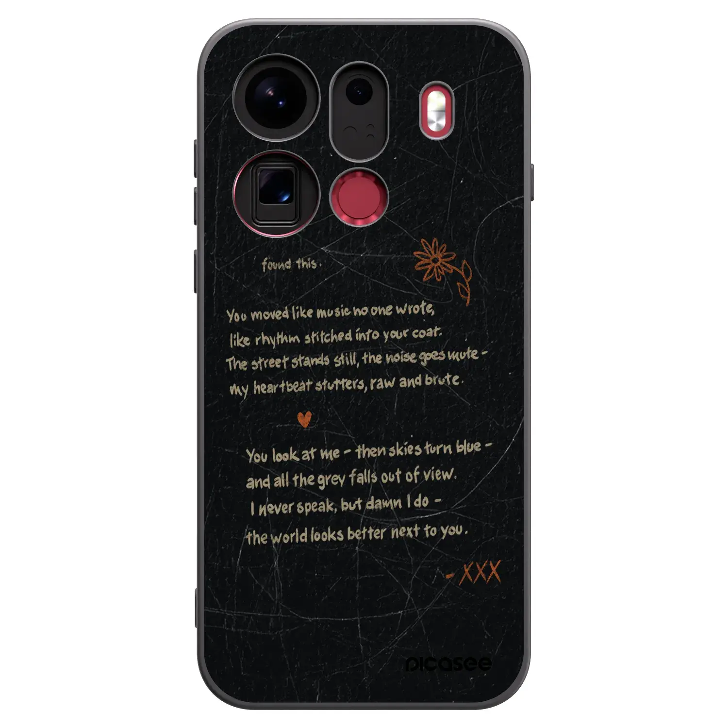 Silikonový černý obal pro OPPO Find X9 Pro - POET