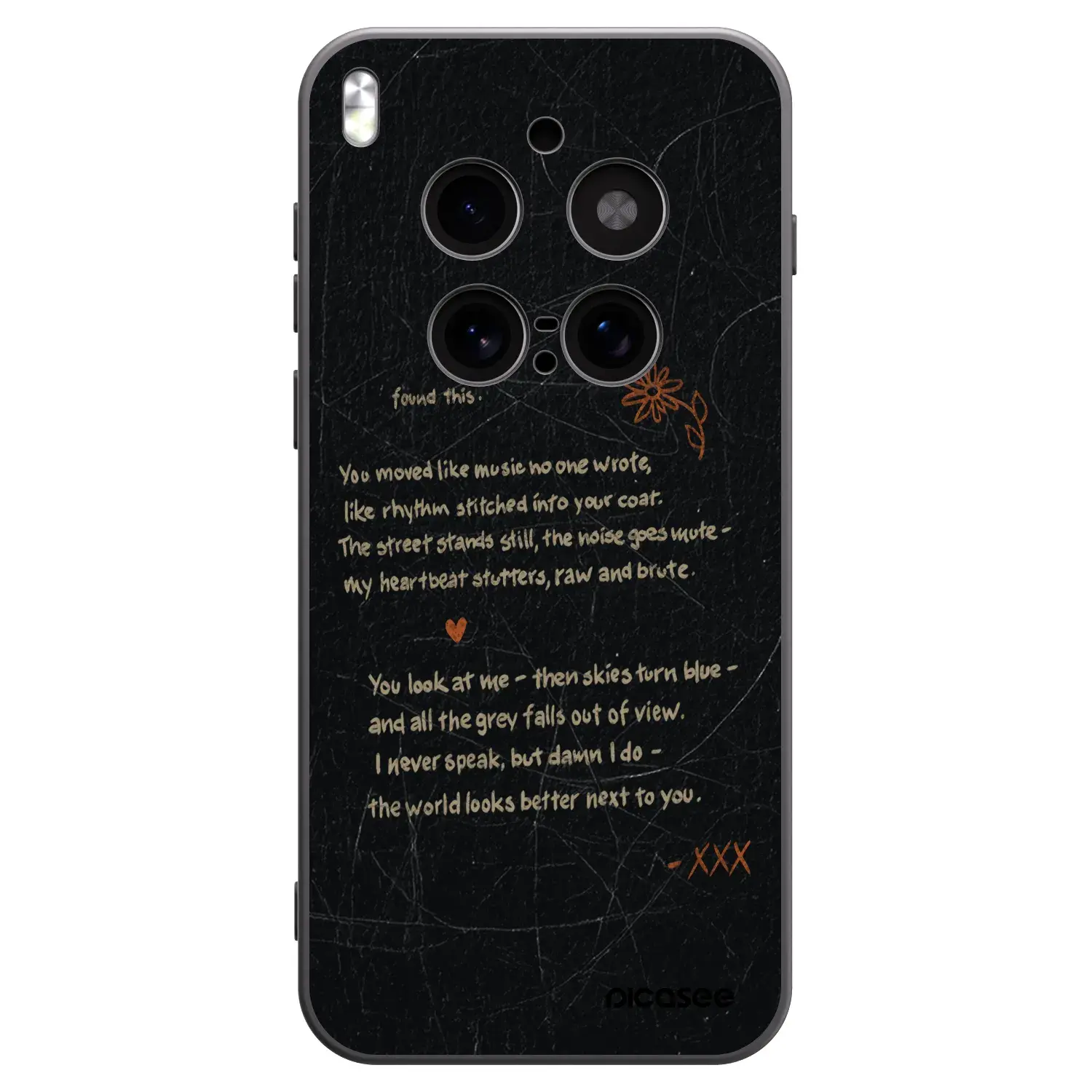 Silikonový černý obal pro Vivo X300 Pro - POET