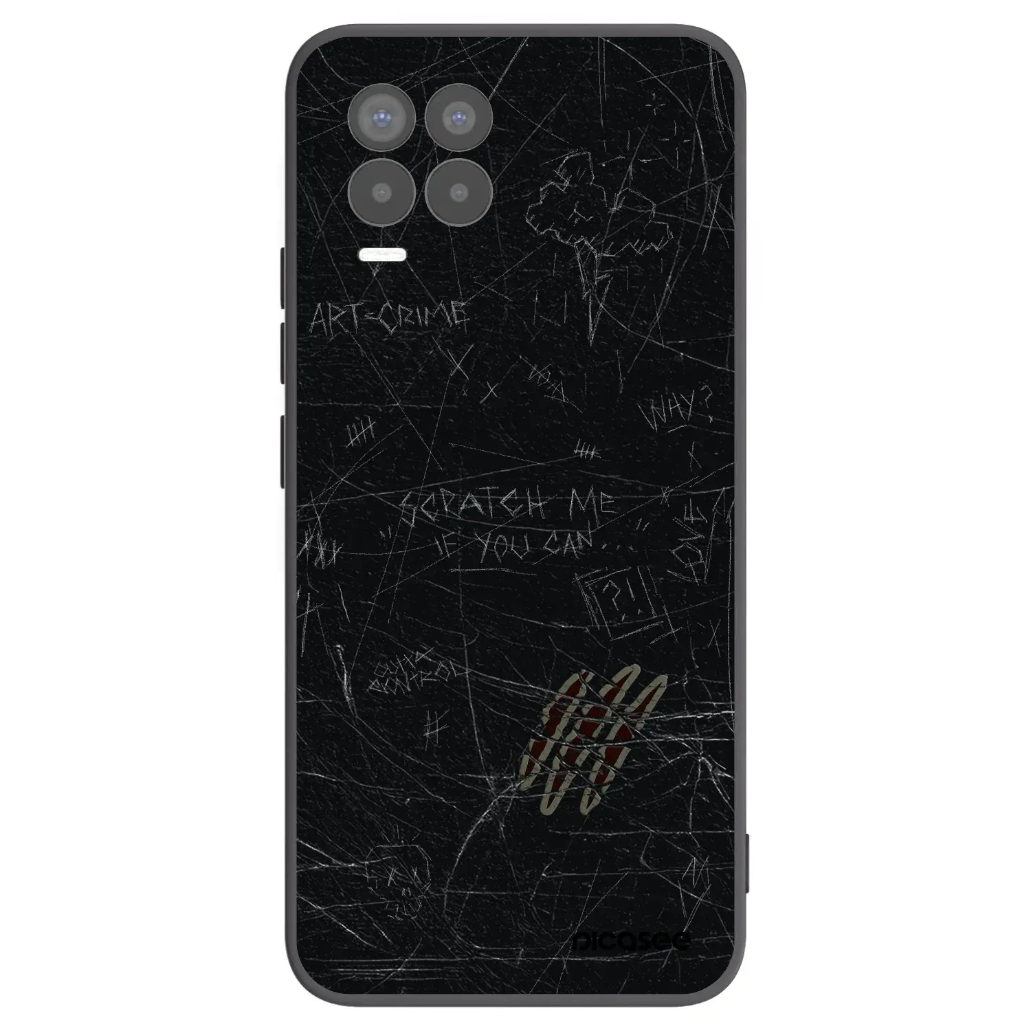 Silikonový černý obal pro Realme 8 Pro - SCRATCH