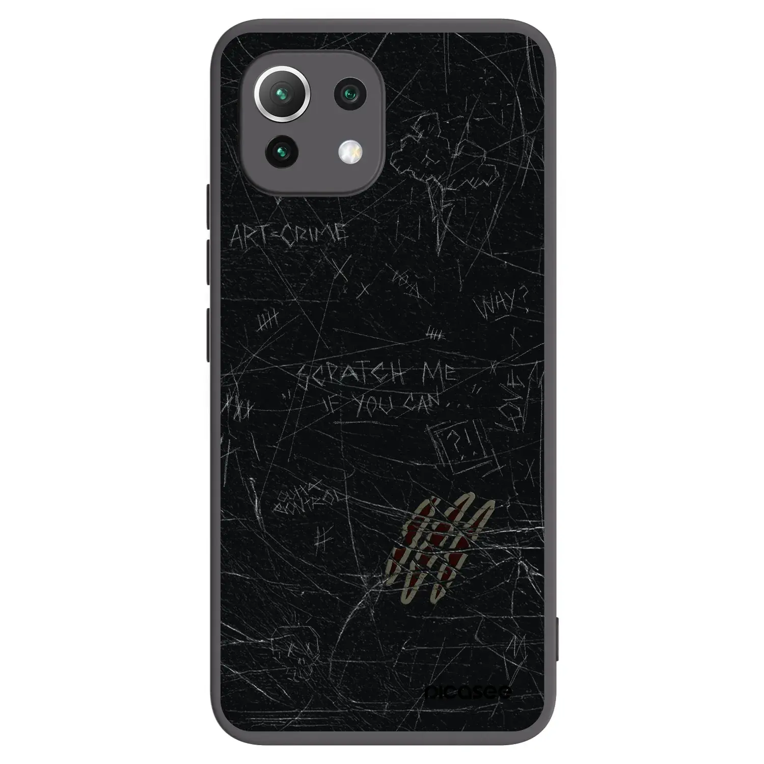 Silikonový černý obal pro Xiaomi 11 Lite 5G NE - SCRATCH