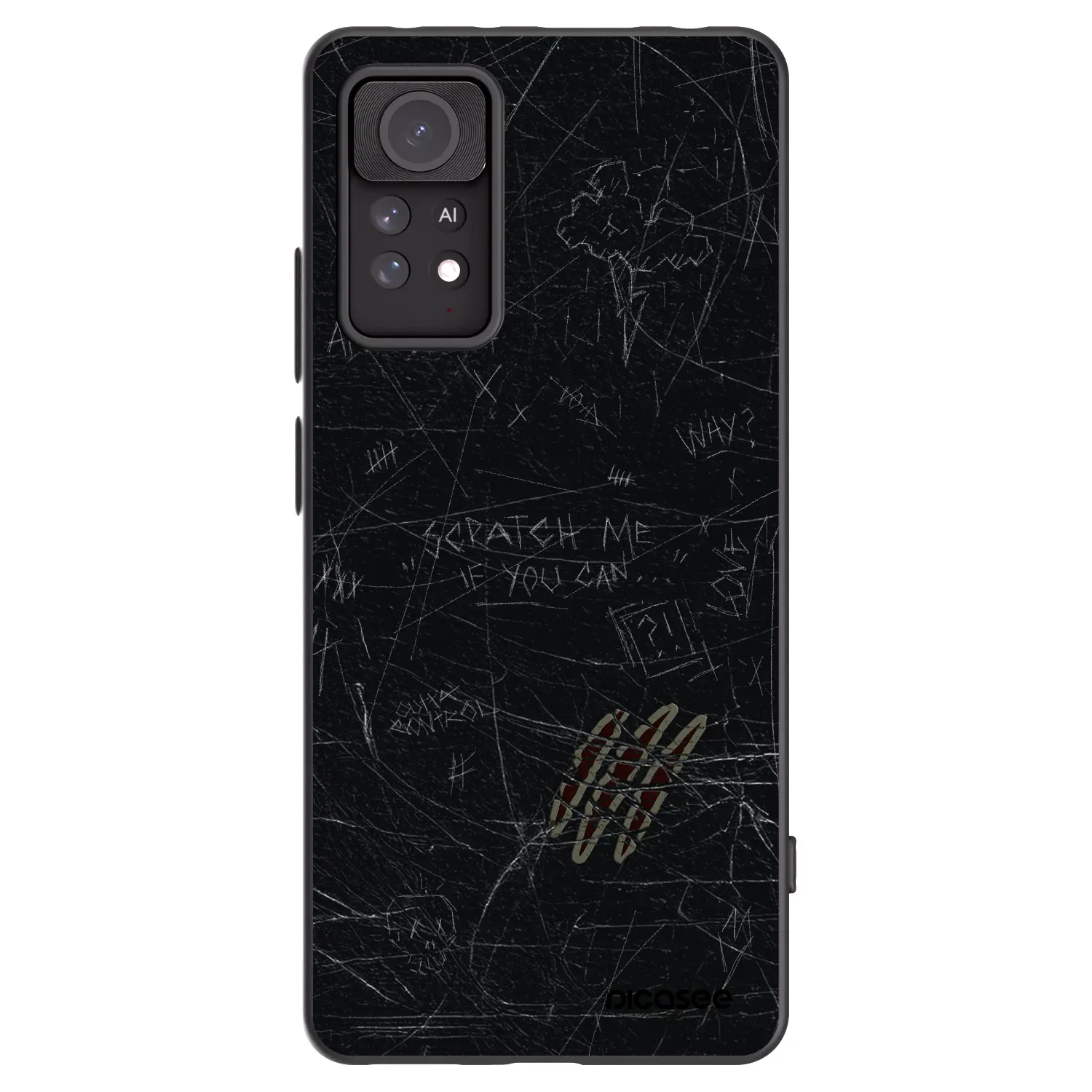 Silikonový černý obal pro Xiaomi Redmi Note 11 Pro 5G - SCRATCH