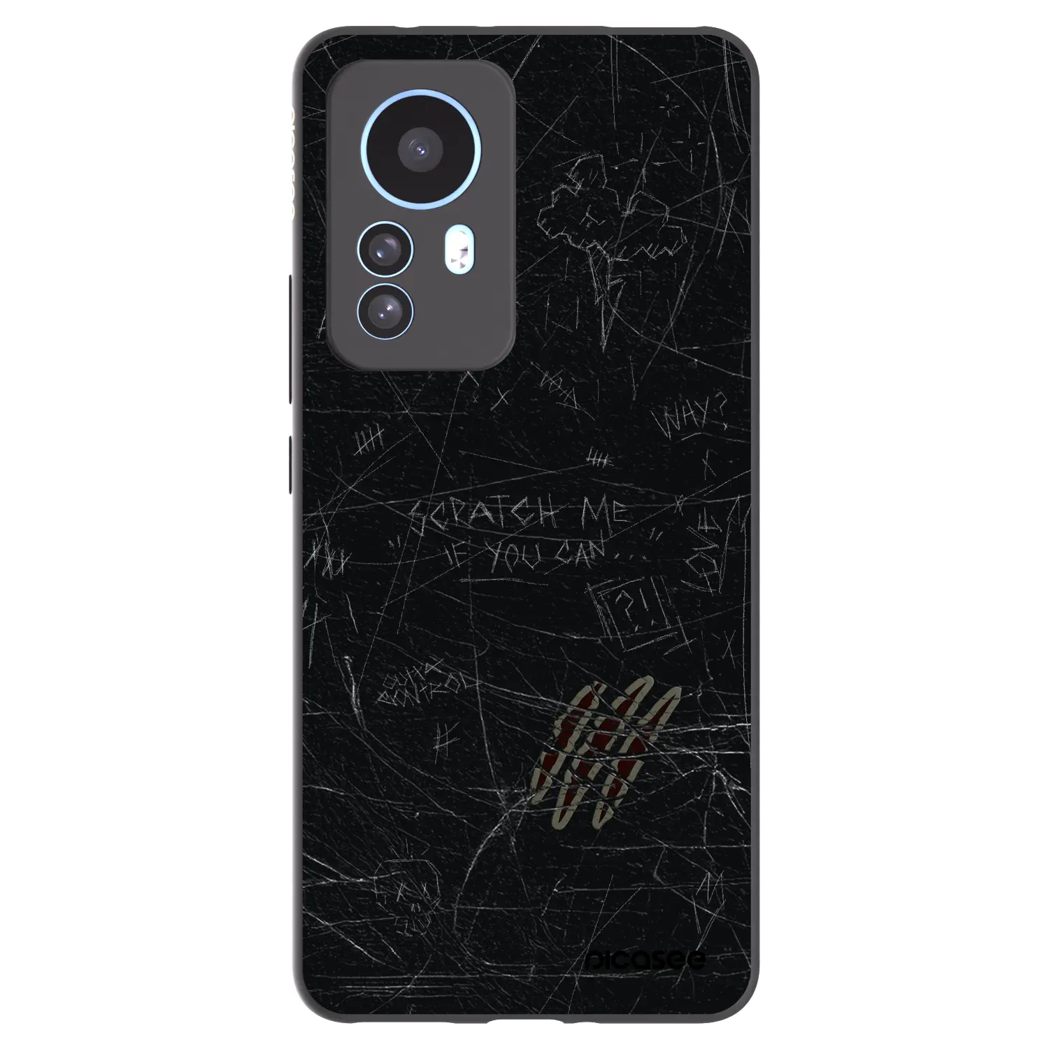 Silikonový černý obal pro Xiaomi 12T Pro - SCRATCH