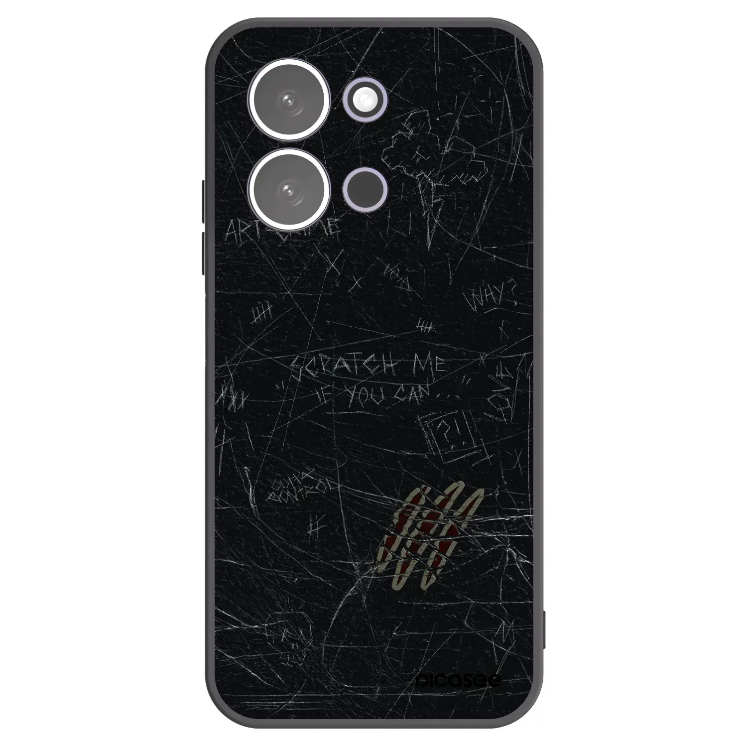 Silikonový černý obal pro Xiaomi Redmi 15C 5G - SCRATCH
