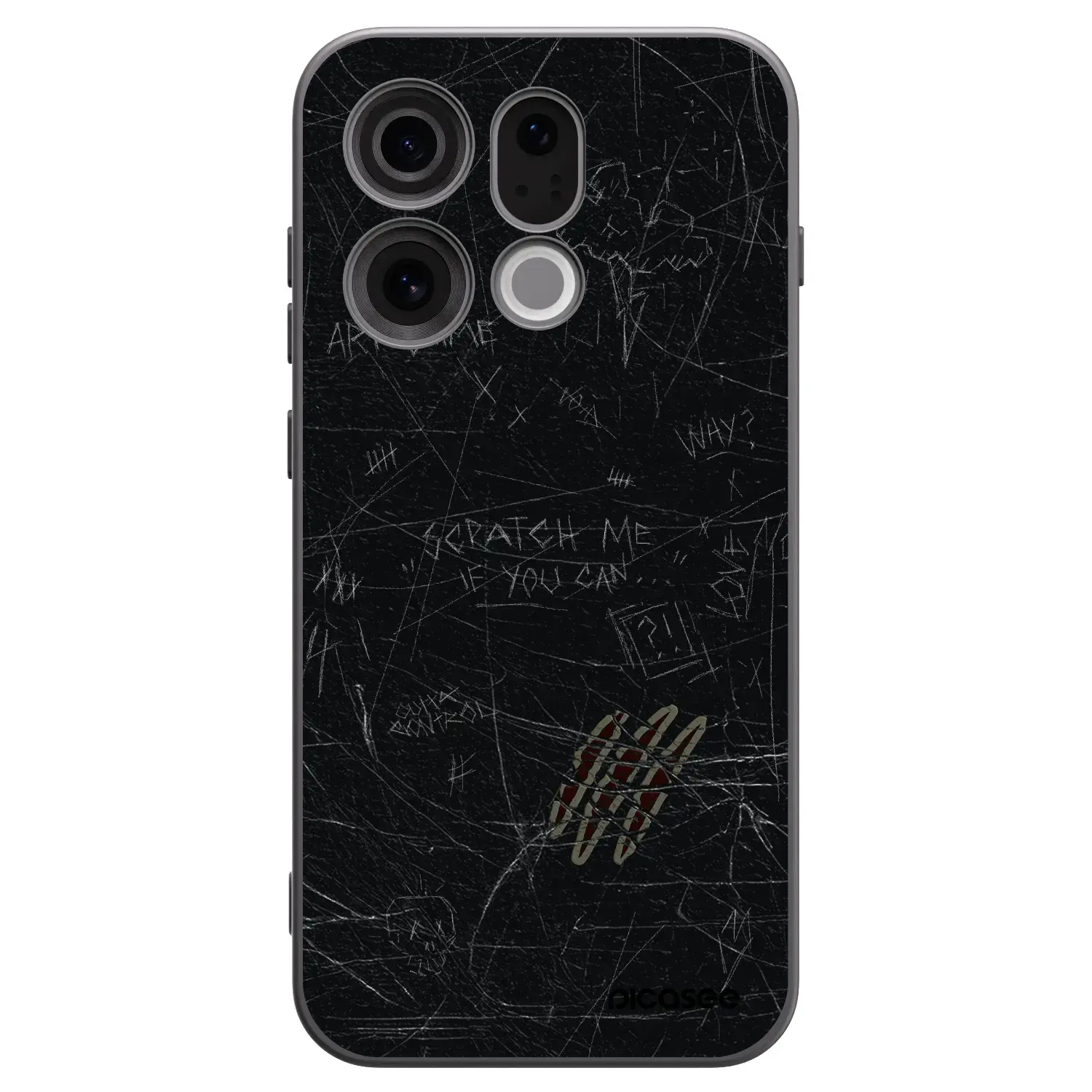 Silikonový černý obal pro OPPO Find X9 - SCRATCH