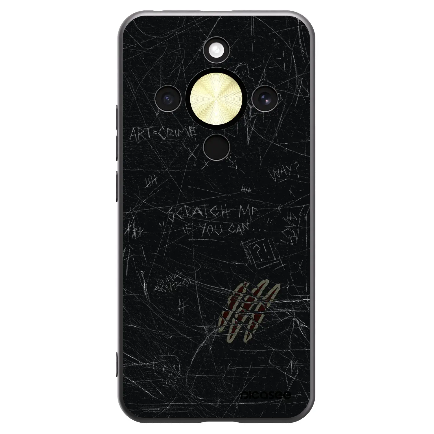 Silikonový černý obal pro Honor Magic8 Lite 5G - SCRATCH