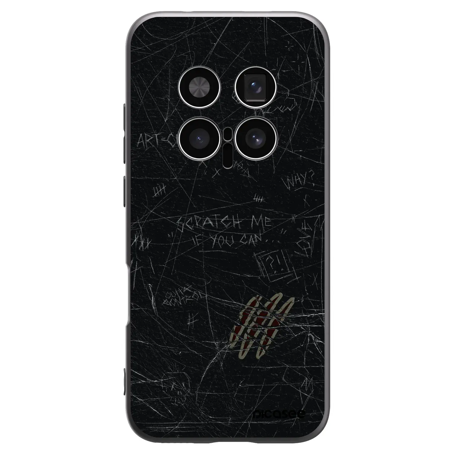 Silikonový černý obal pro Honor Magic8 Pro 5G - SCRATCH