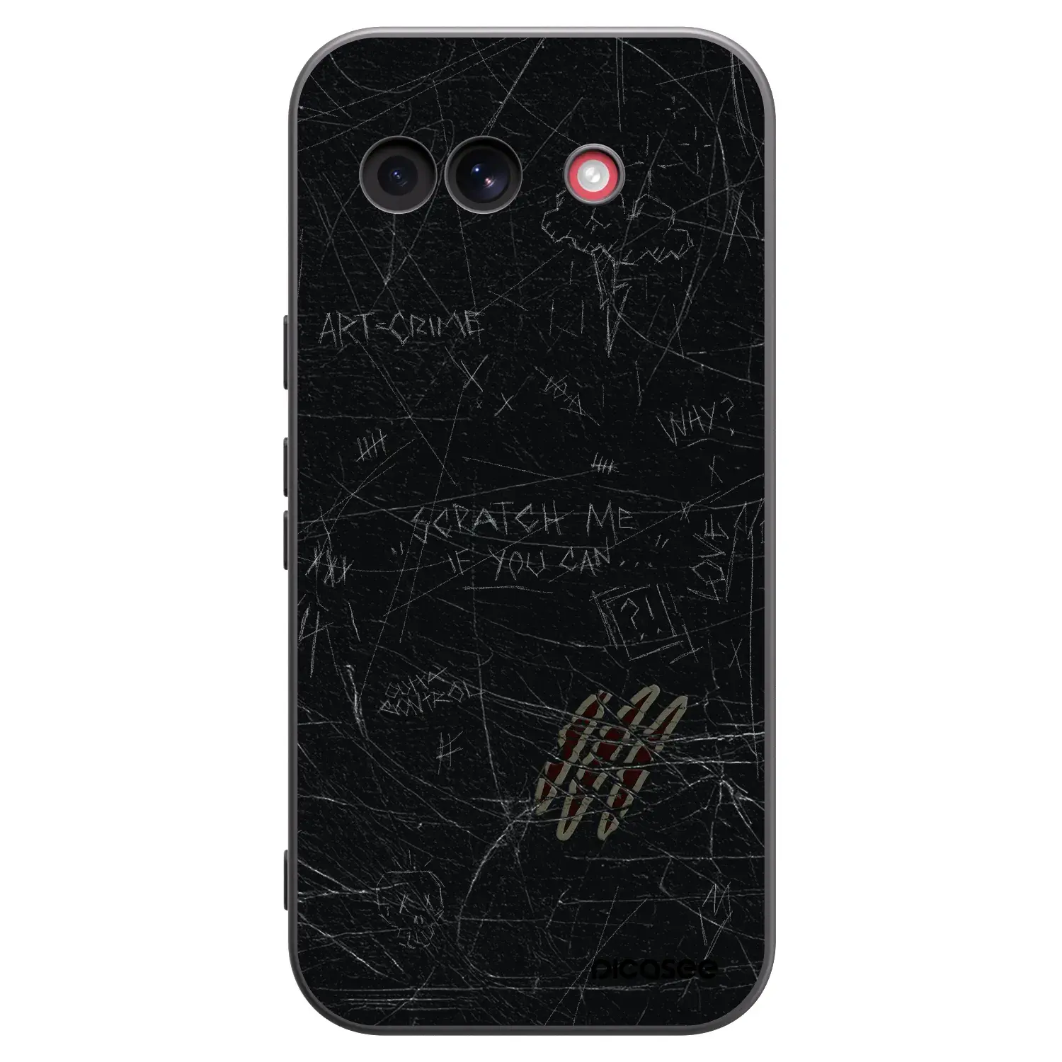 Silikonový černý obal pro Google Pixel 10a - SCRATCH