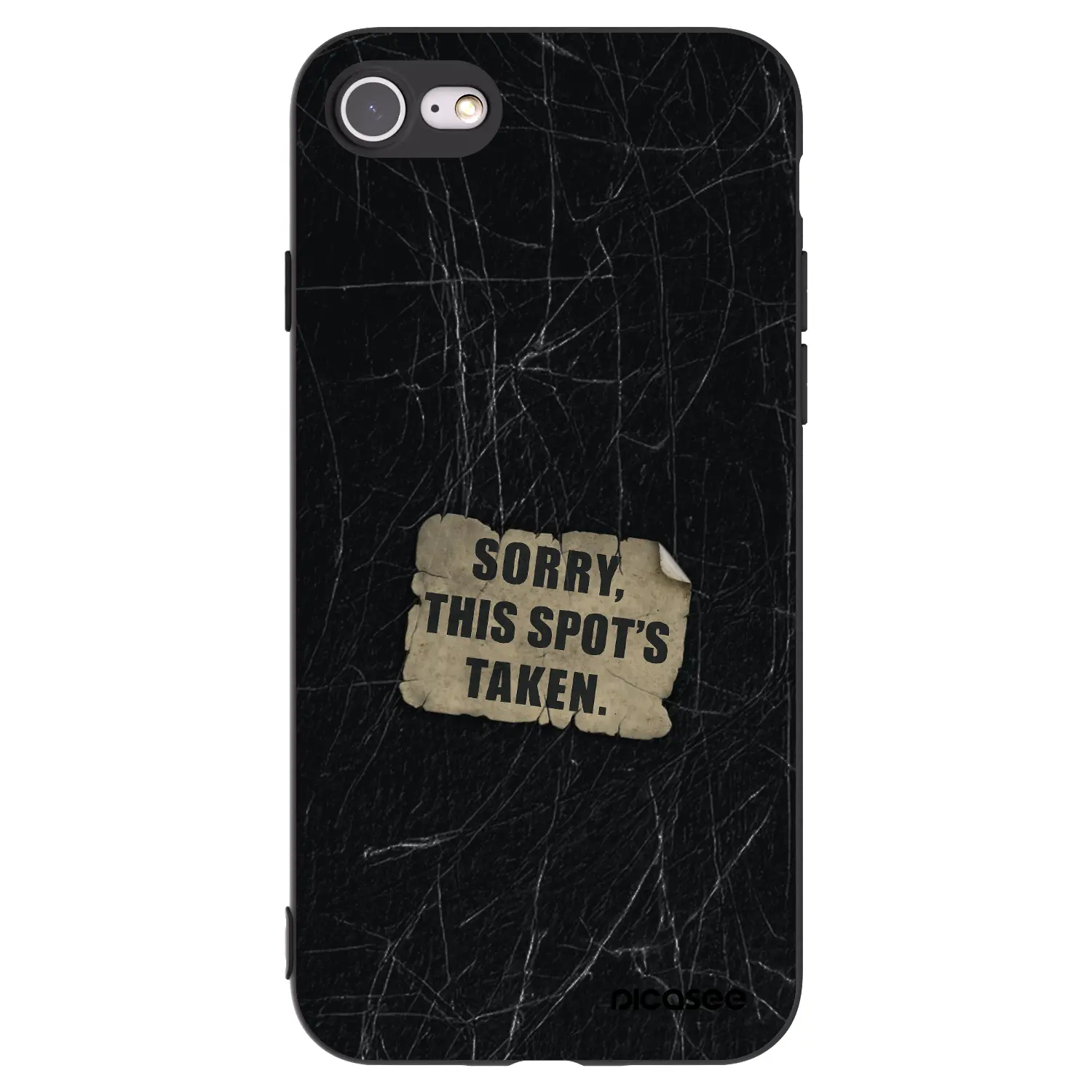 Silikonový černý obal pro Apple iPhone SE 2022 - SORRY