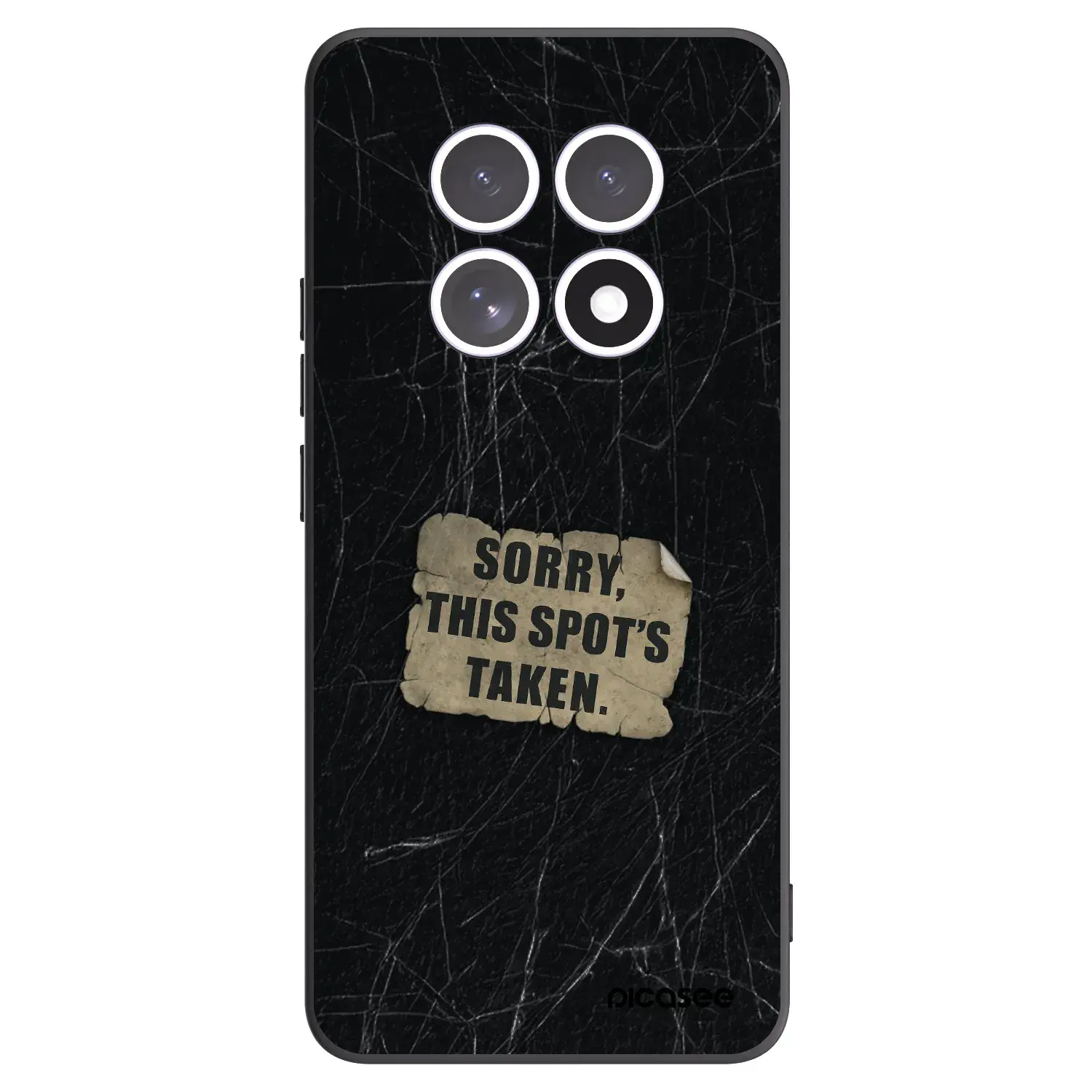 Silikonový černý obal pro Xiaomi Redmi Note 15 4G - SORRY