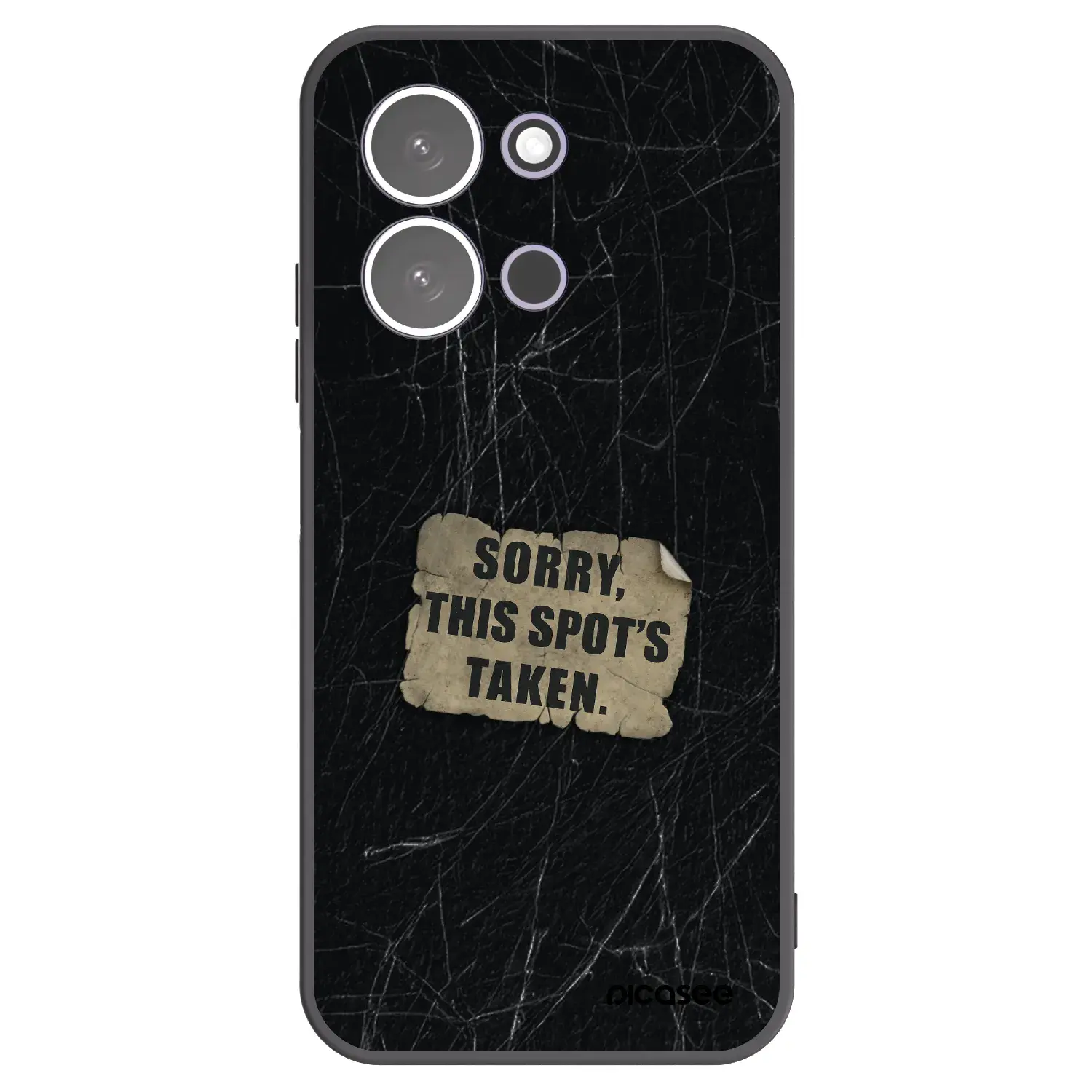 Silikonový černý obal pro Xiaomi Redmi 15C 5G - SORRY