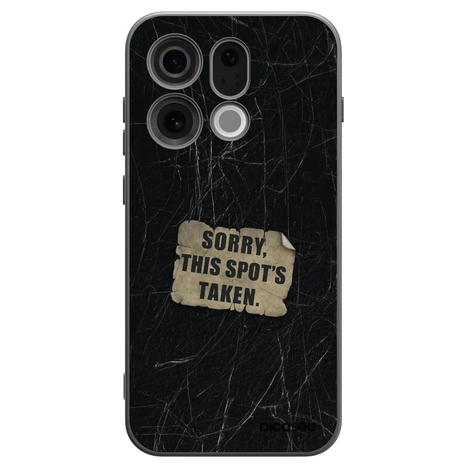Silikonový černý obal pro OPPO Find X9 - SORRY