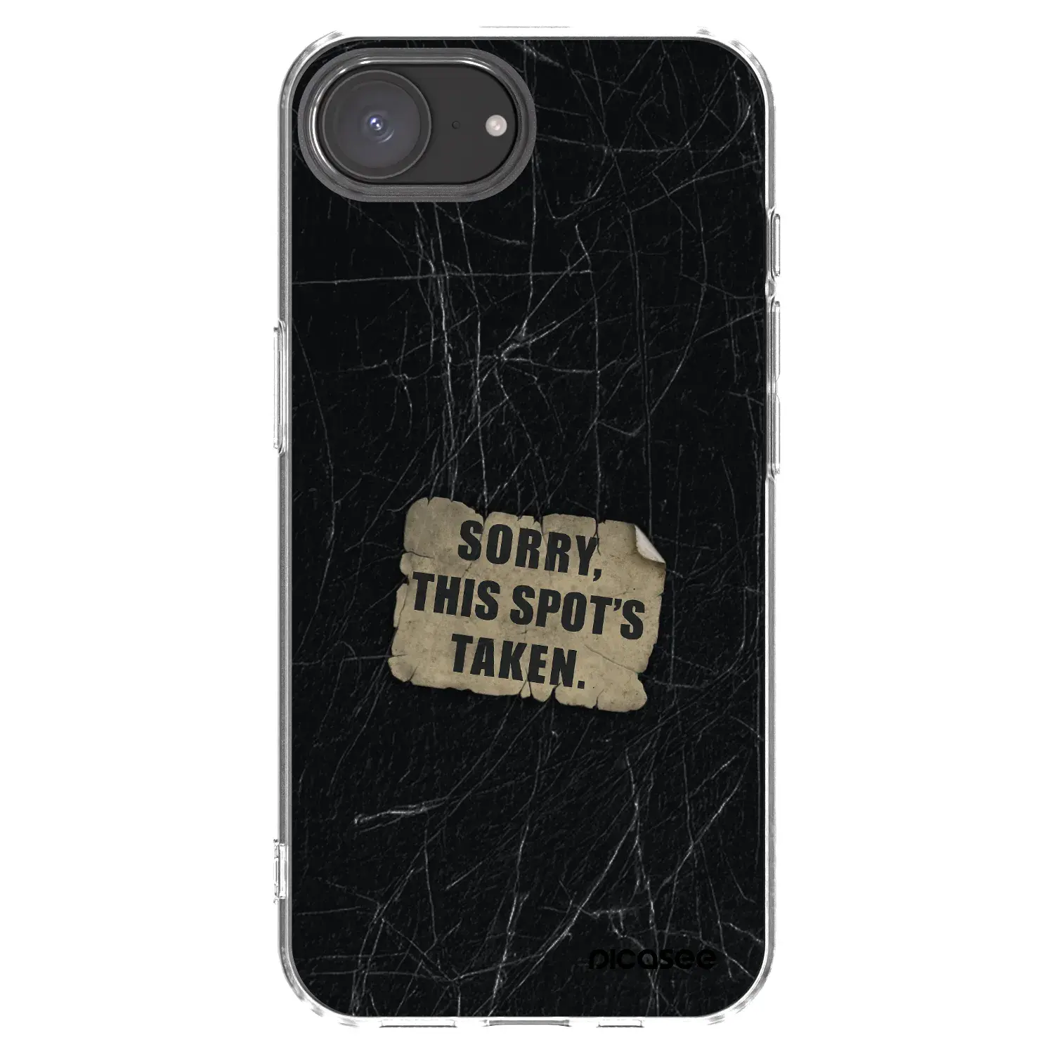 Silikonový průhledný obal pro Apple iPhone 17e - SORRY