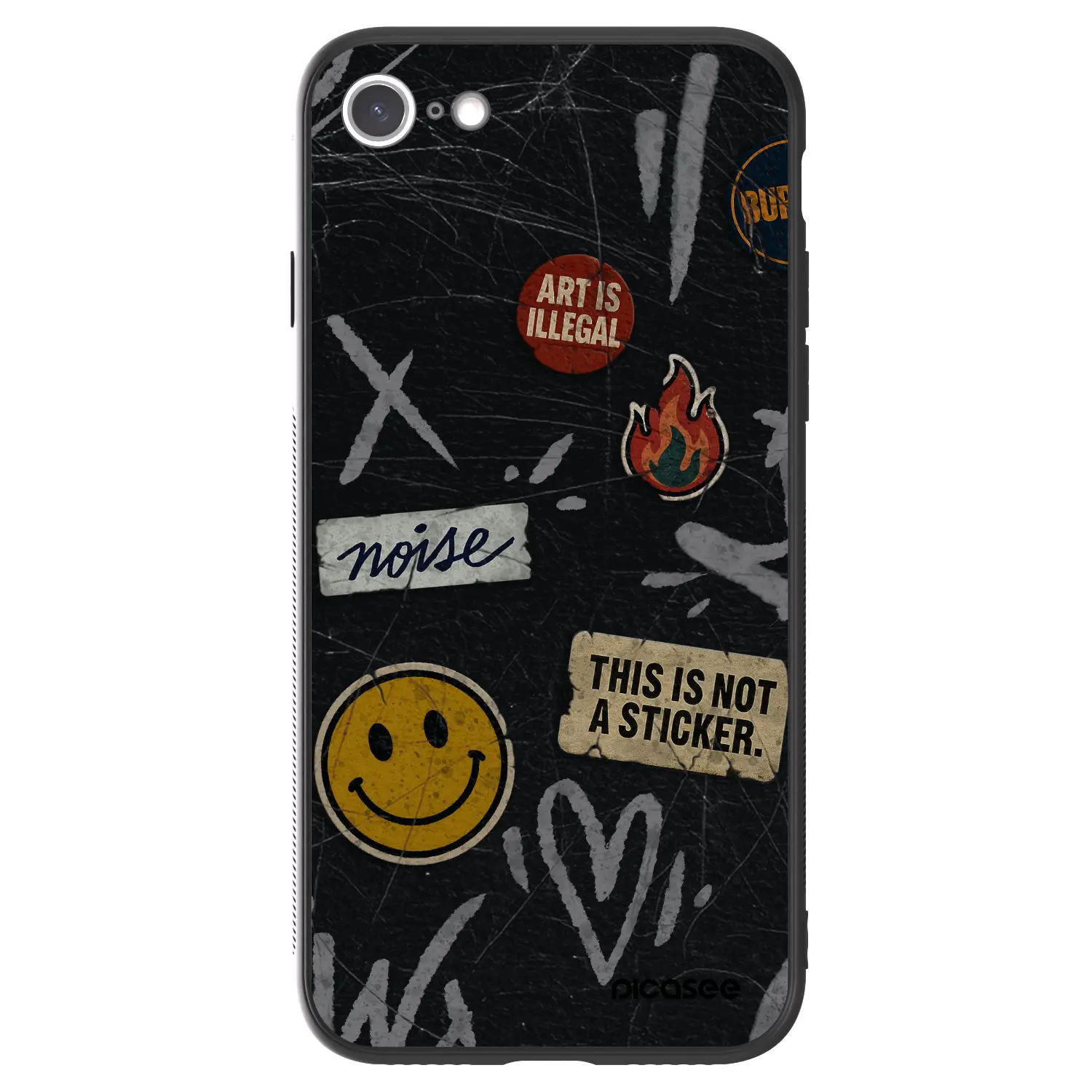 ULTIMATE CASE pro Apple iPhone SE 2022 - STICKERS x TAGS