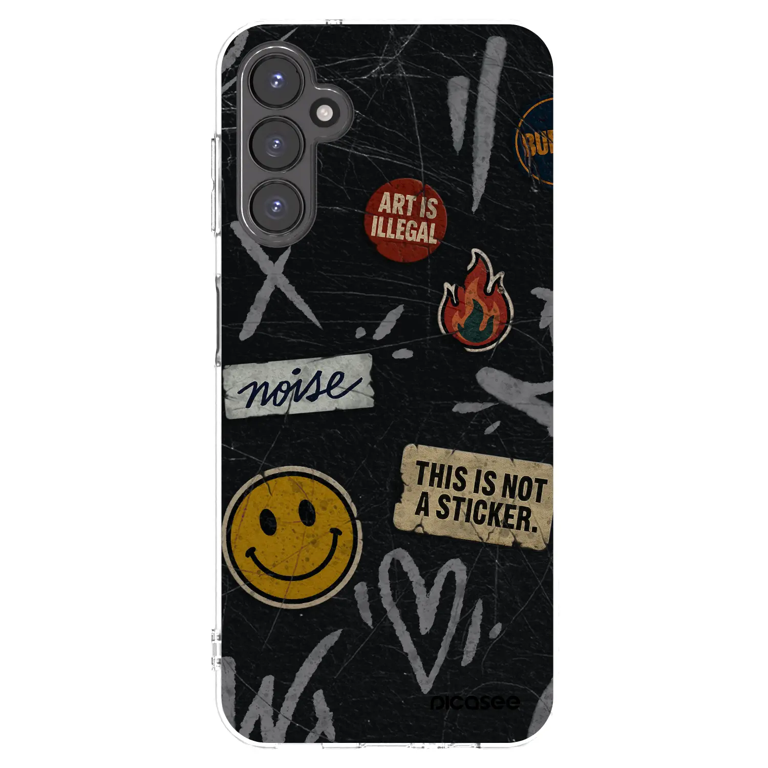 Silikonový průhledný obal pro Samsung Galaxy A14 5G A146P - STICKERS x TAGS