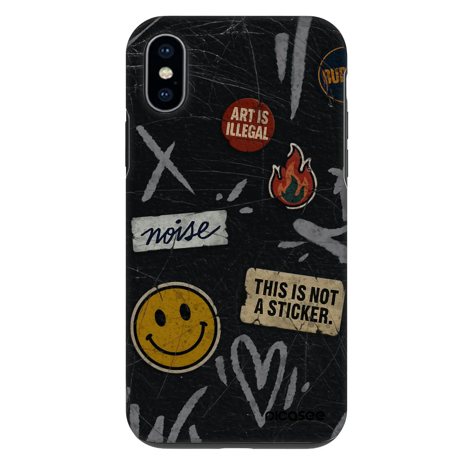 Fashion Case pro Apple iPhone X/XS - STICKERS x TAGS